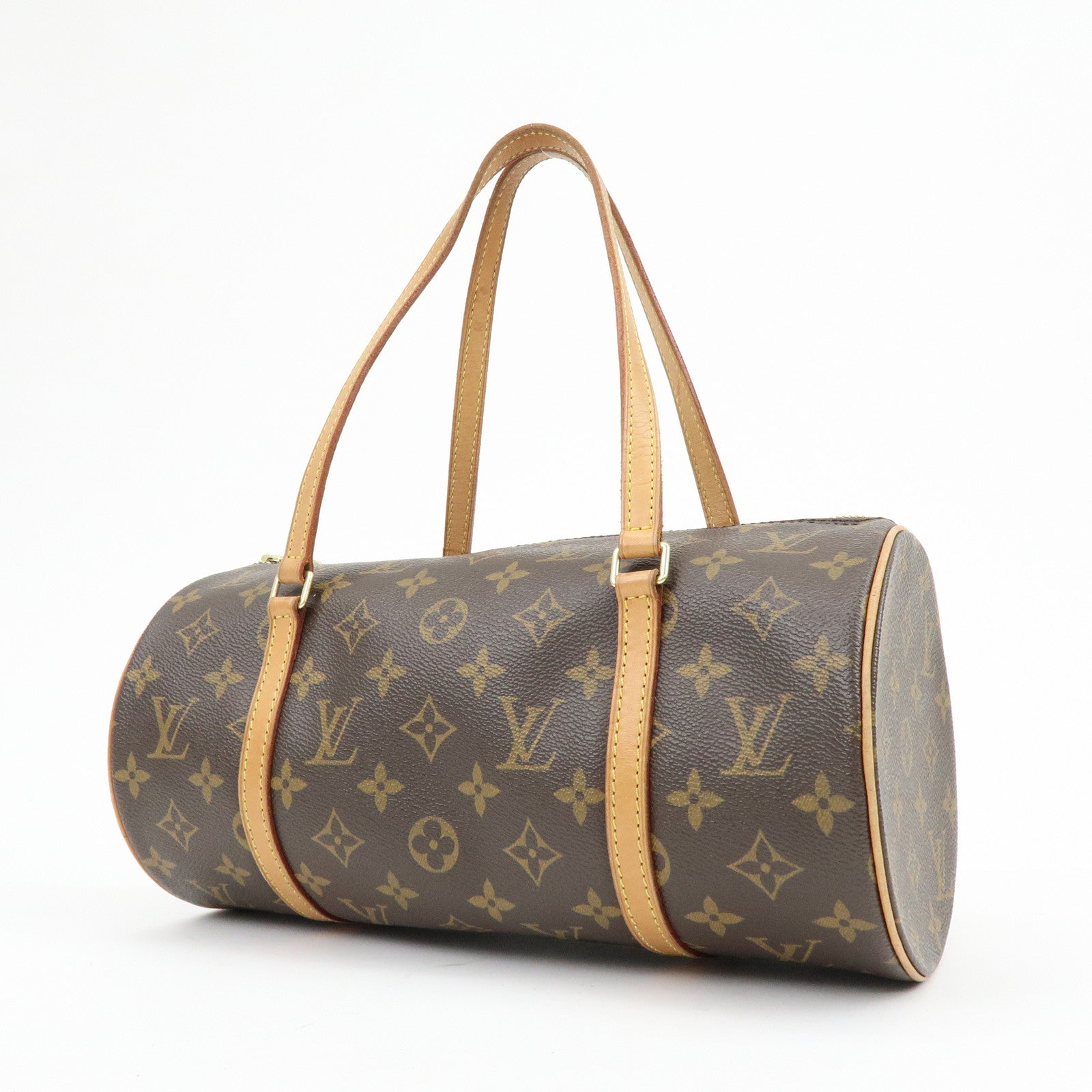 Louis Vuitton Monogram Papillon 30 Hand Bag Brown M51385