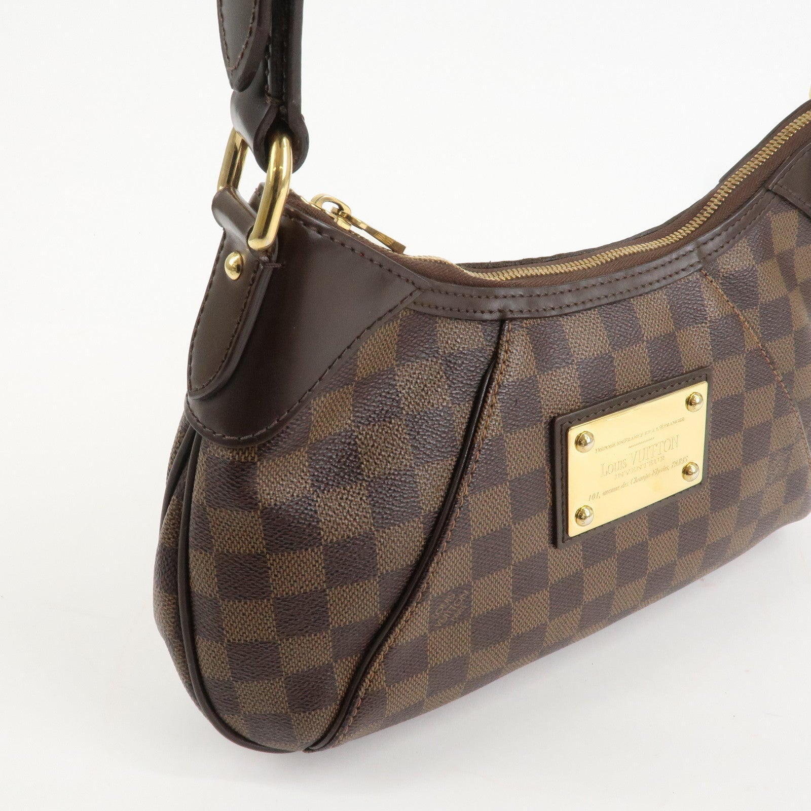 Louis Vuitton Damier Thames PM Shoulder Bag Hand Bag N48180 Used