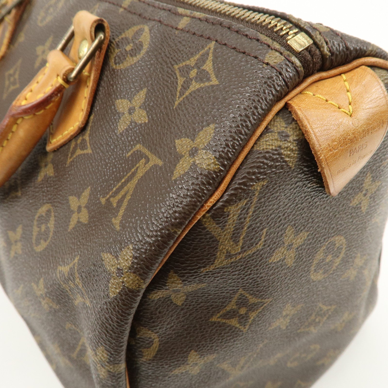 Louis Vuitton Monogram Speedy 30 Boston Bag Brown M41524