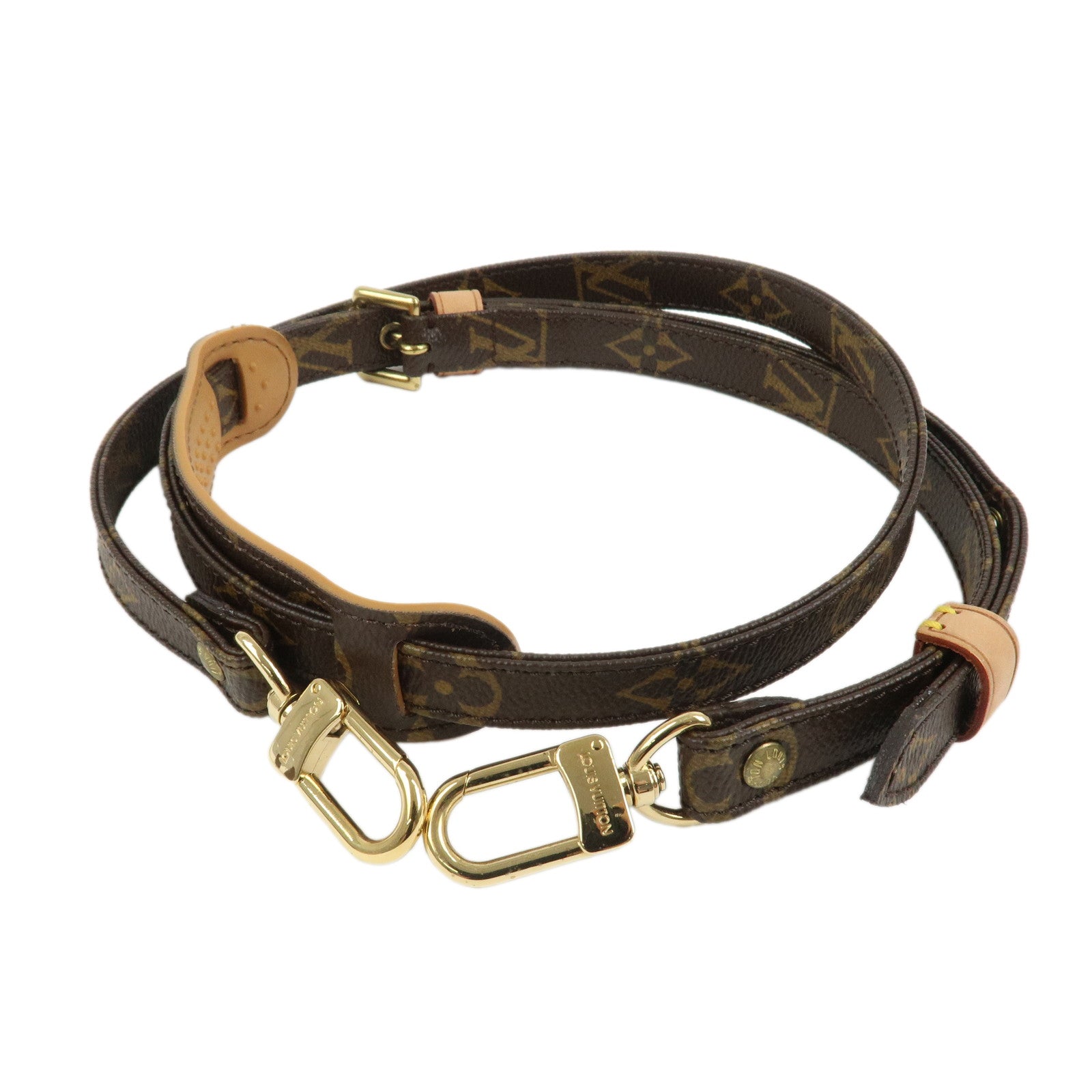 Louis Vuitton Monogram Adjustable Shoulder Strap Brown 120cm J52315