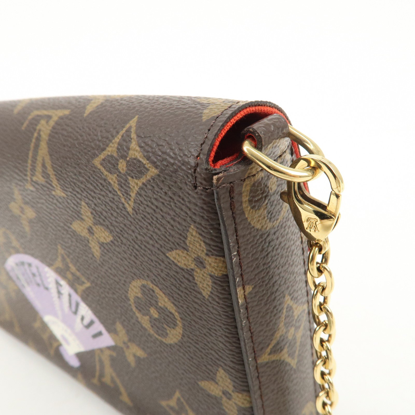 Louis Vuitton Monogram Pochette Félicie My World Tour Brown M62145 Used