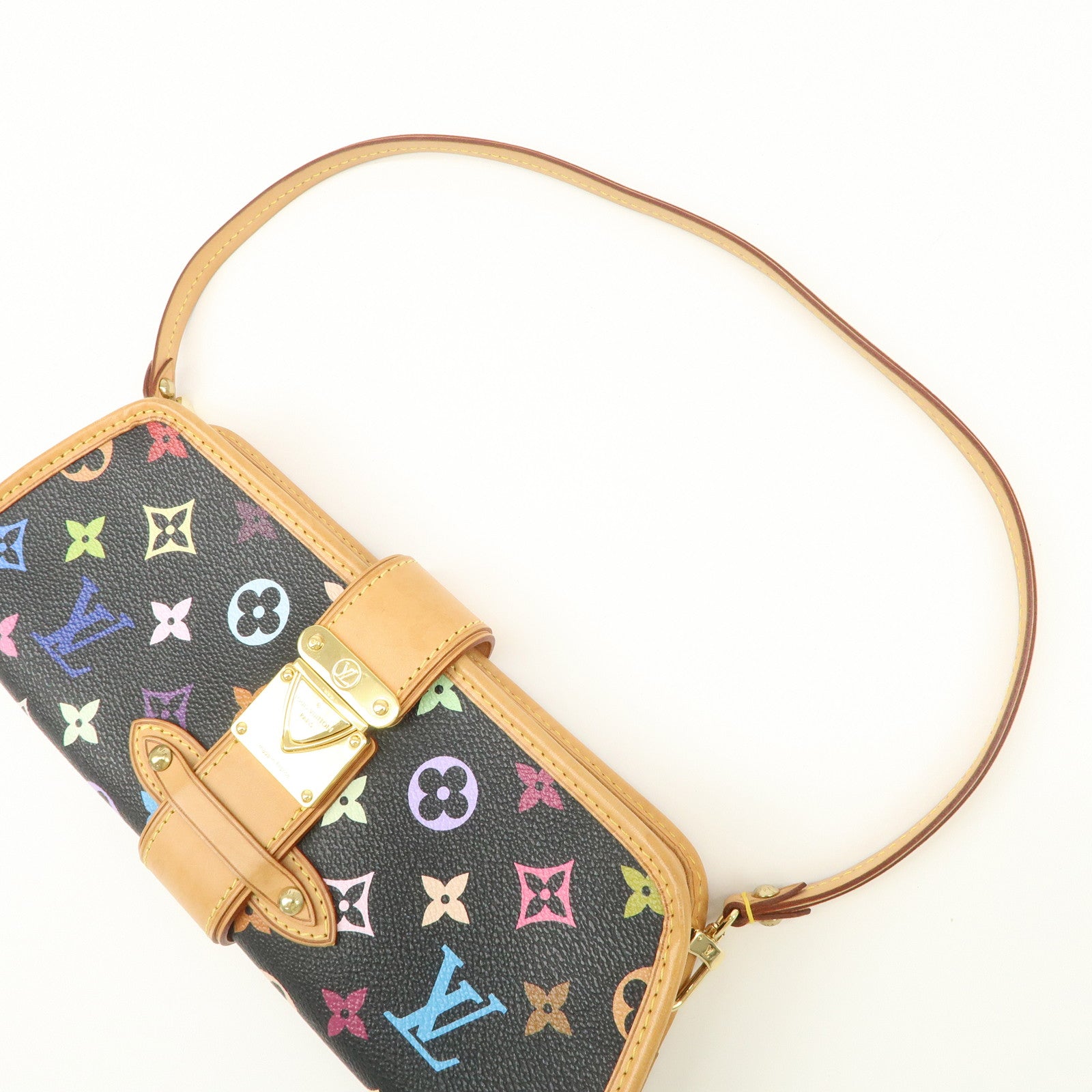 Louis Vuitton Monogram Multicolor Shirley Shoulder Bag Hand Bag M40050 Used