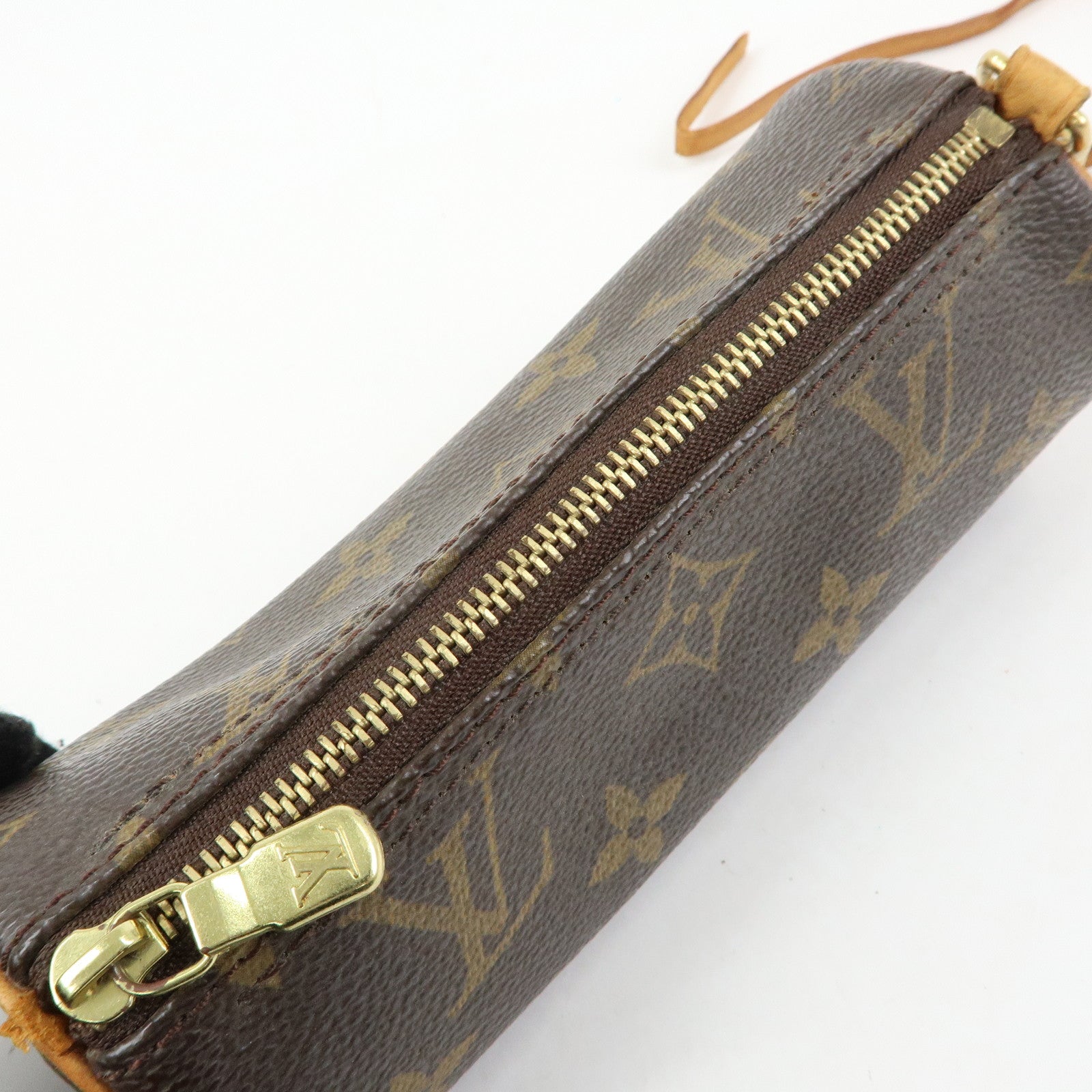 Louis Vuitton Monogram Set of 2 Pouch for Papillon Bag Brown Used