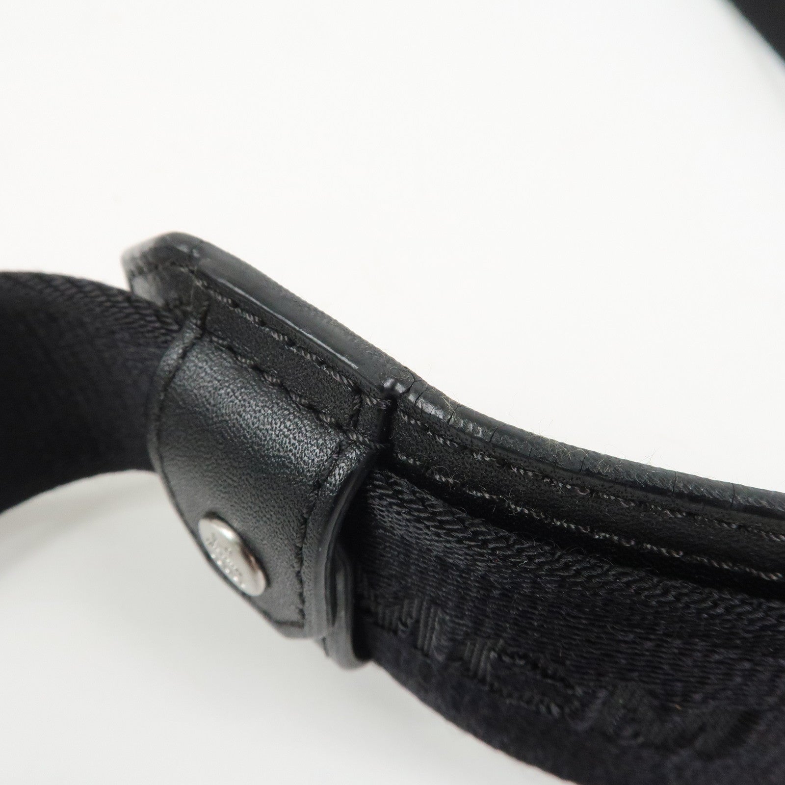 MCM Visetos Embossed Leather Shoulder Bag Crossbody Bag Black