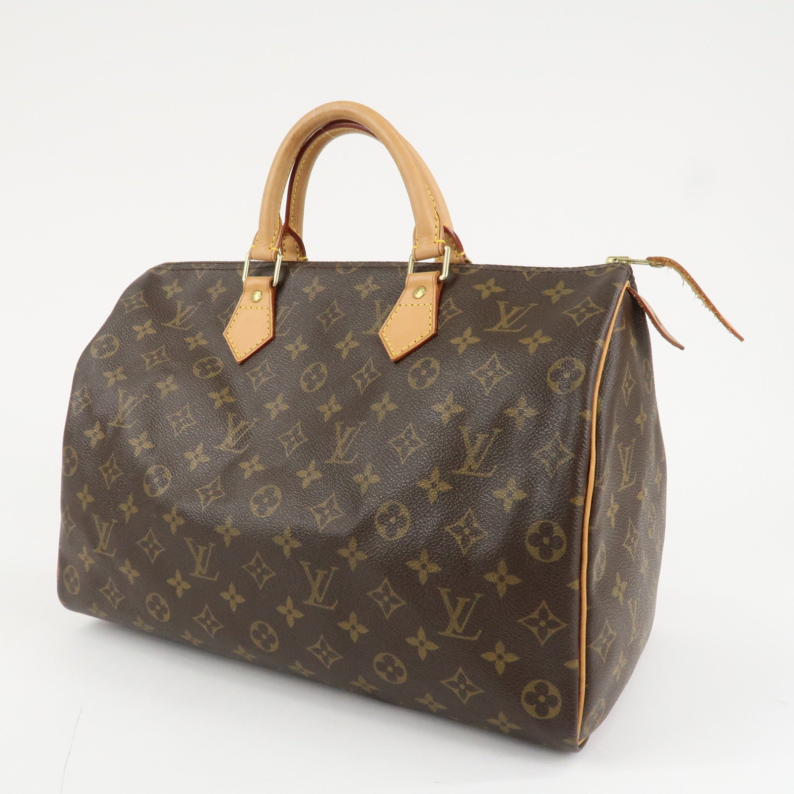 Louis Vuitton Monogram Speedy 35 Hand Bag Boston Bag M41524 Used