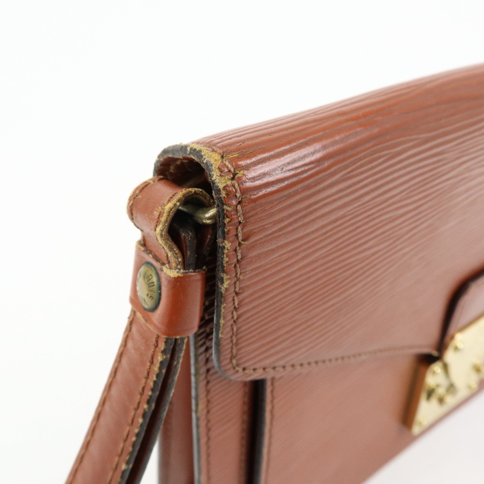 Louis Vuitton Epi Sellier Dragonne Clutch Bag Kenya Brown M52613