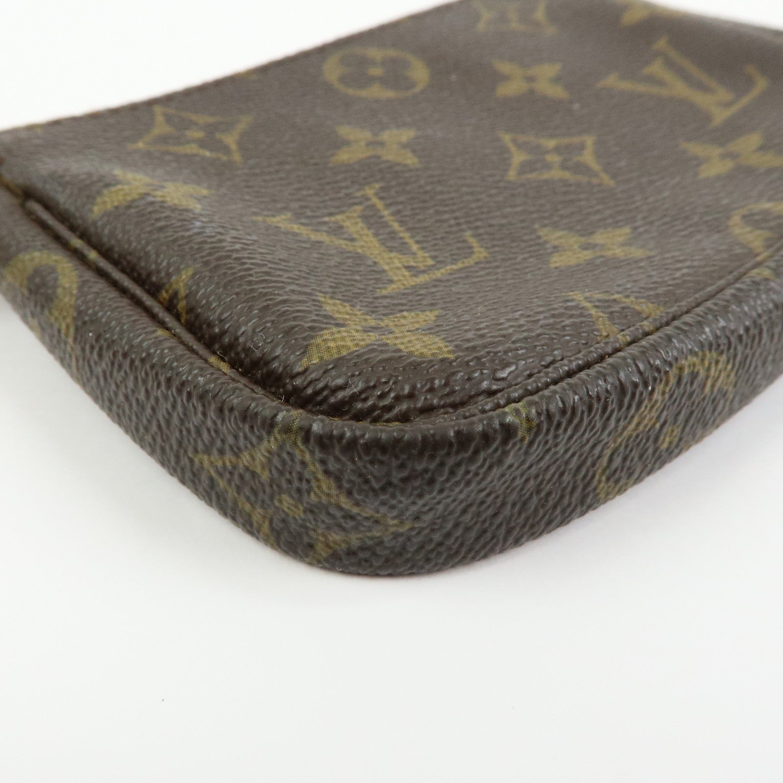 Louis Vuitton Monogram Mini Pochette Accessoires Hand Bag M58009