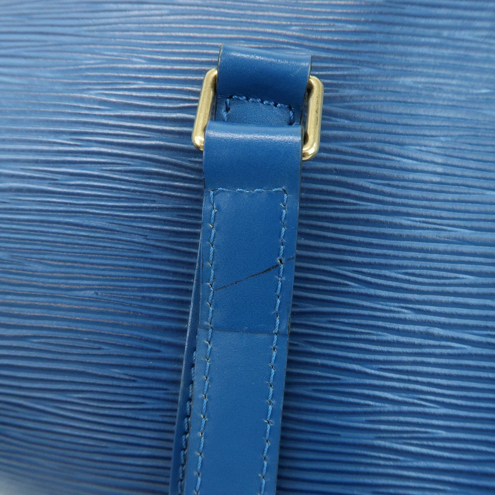 Louis Vuitton Epi Soufflot Shoulder Bag & Pouch Toledo Blue M52225