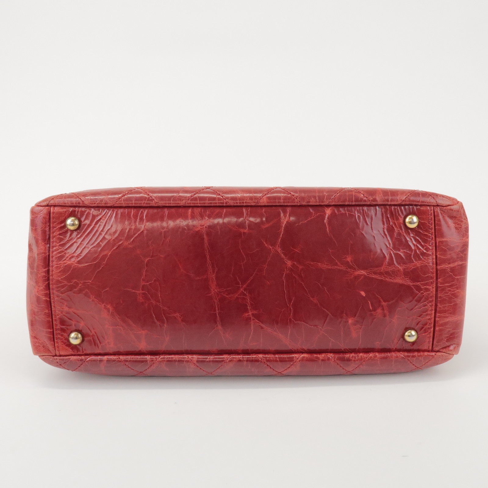 CHANEL CHANEL 2.55 Leather Chain Shoulder Bag Hand Bag Red