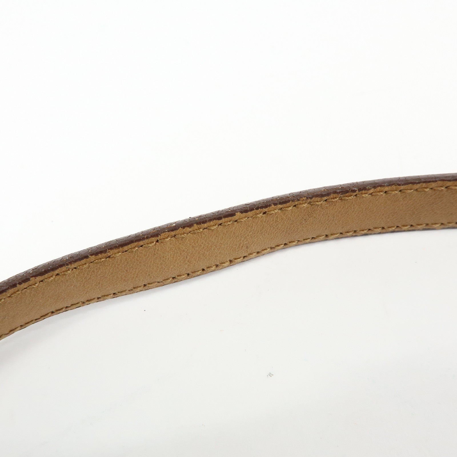 Ferragamo Gancini Canvas Leather Hand Bag Shoulder Bag Blue