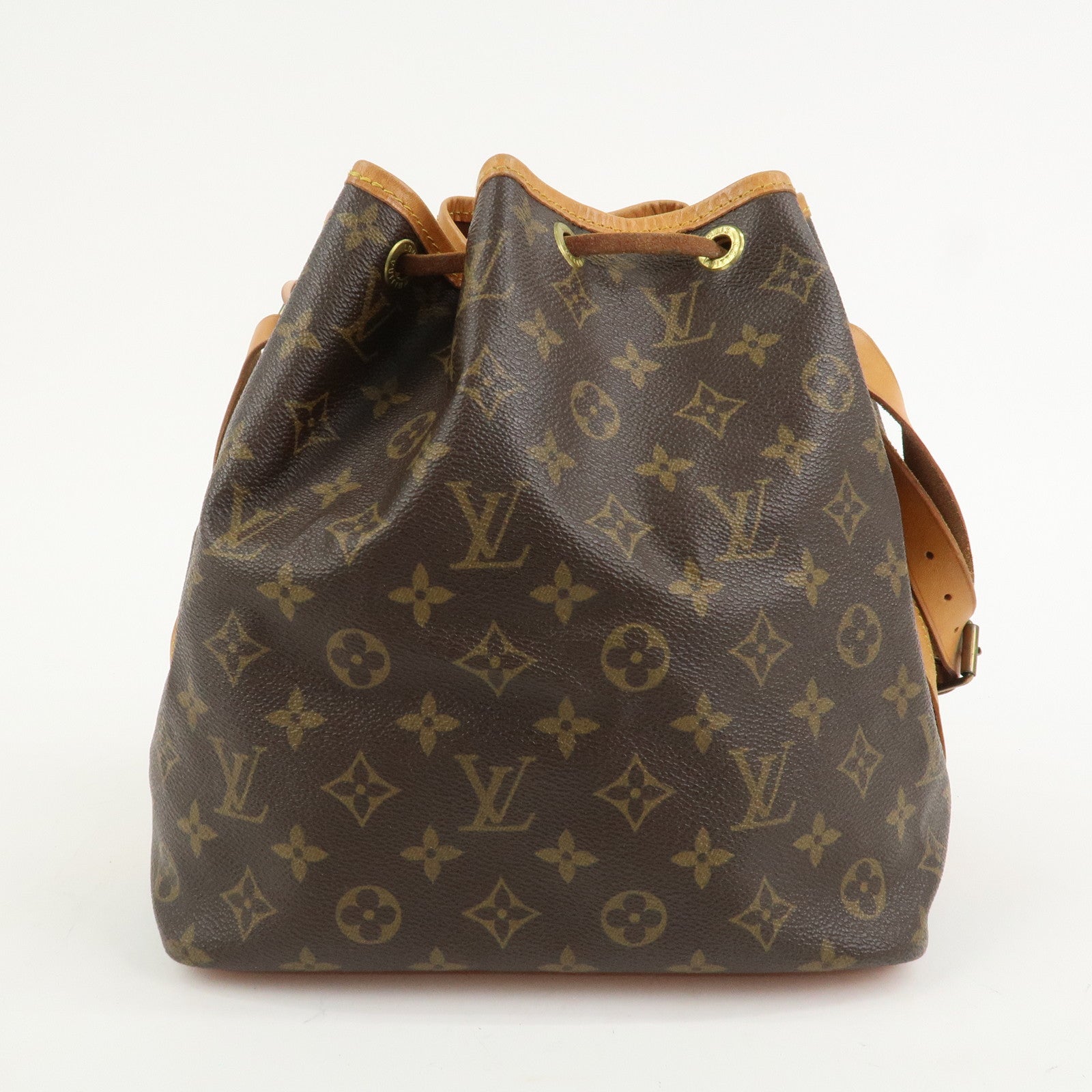Louis Vuitton Monogram Canvas Petit Noe Shoulder Bag Brown M42226