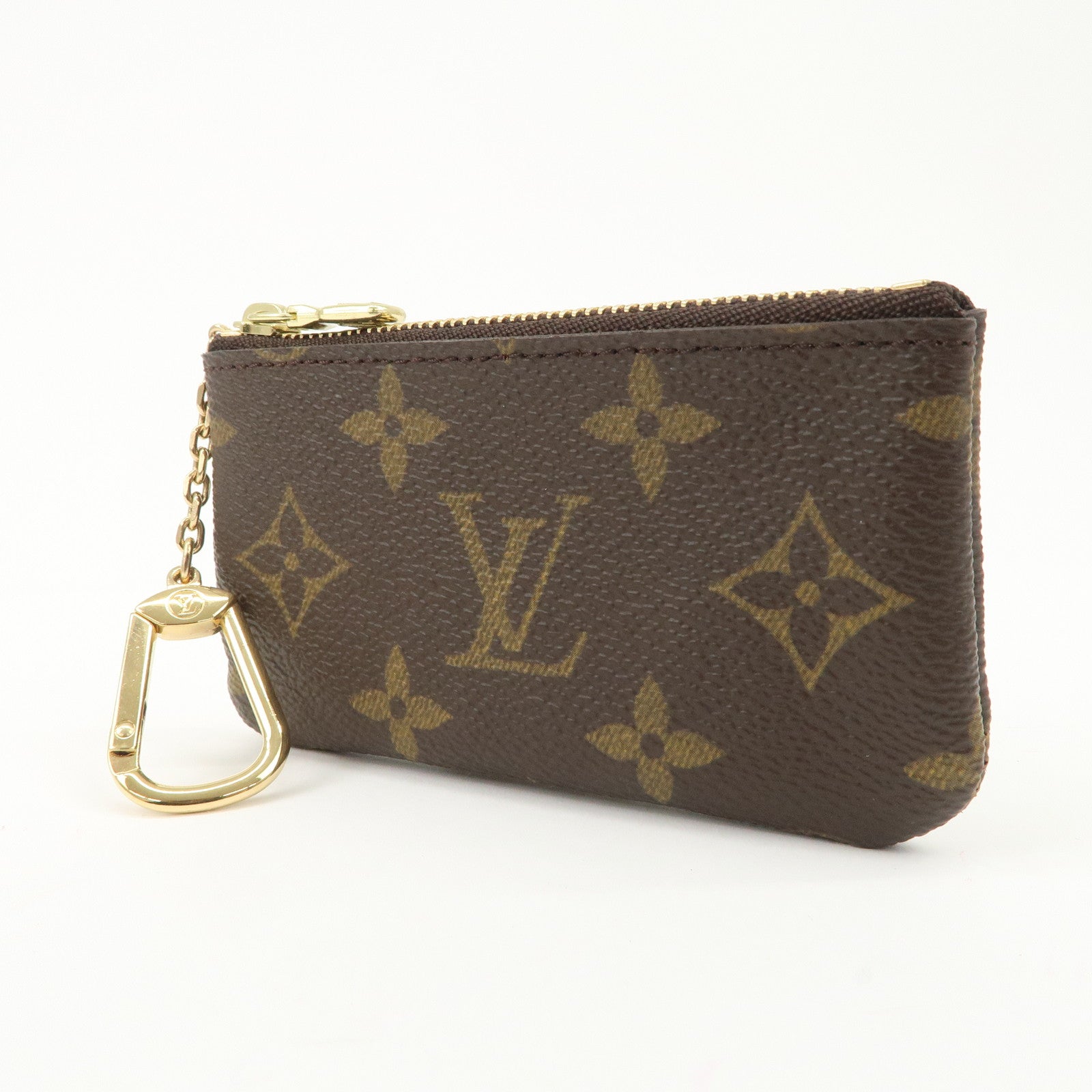 Louis Vuitton Monogram Canvas Pochette Cles Coin Case Brown M62650