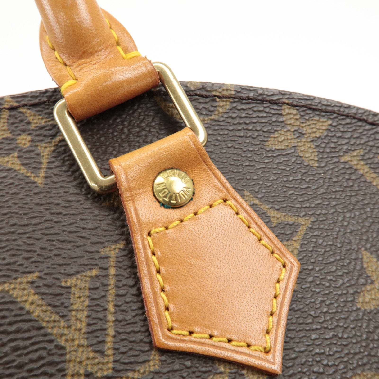 Louis Vuitton Monogram Ellipse MM Hand Bag Brown M51126 Used