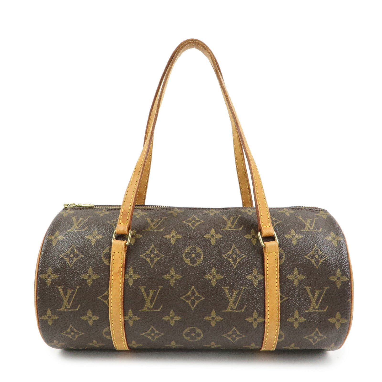 Louis Vuitton Monogram Papillon 30 Hand Bag Brown M51385