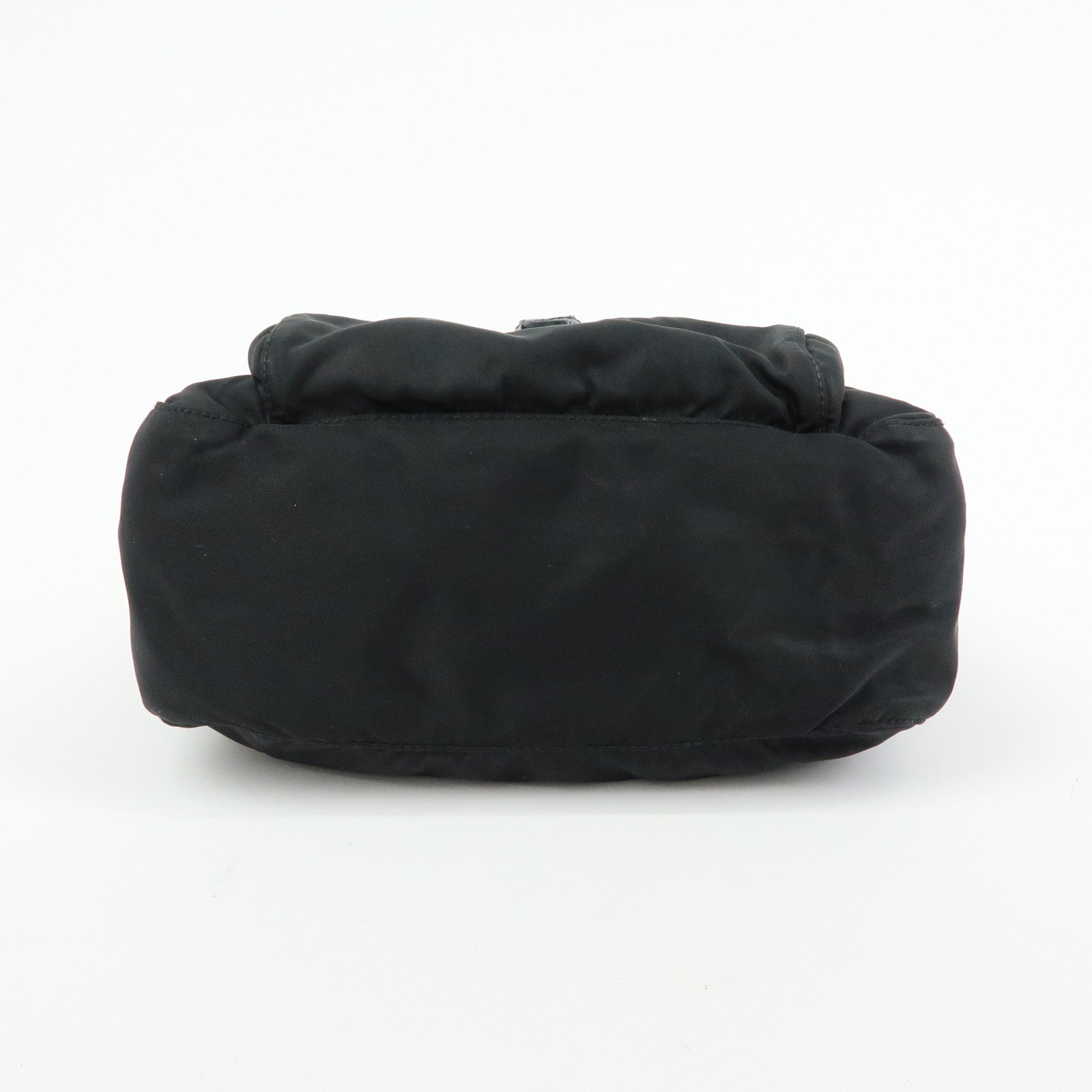 PRADA Triangle Logo Nylon Shoulder Bag Crossbody Bag Black BT8994