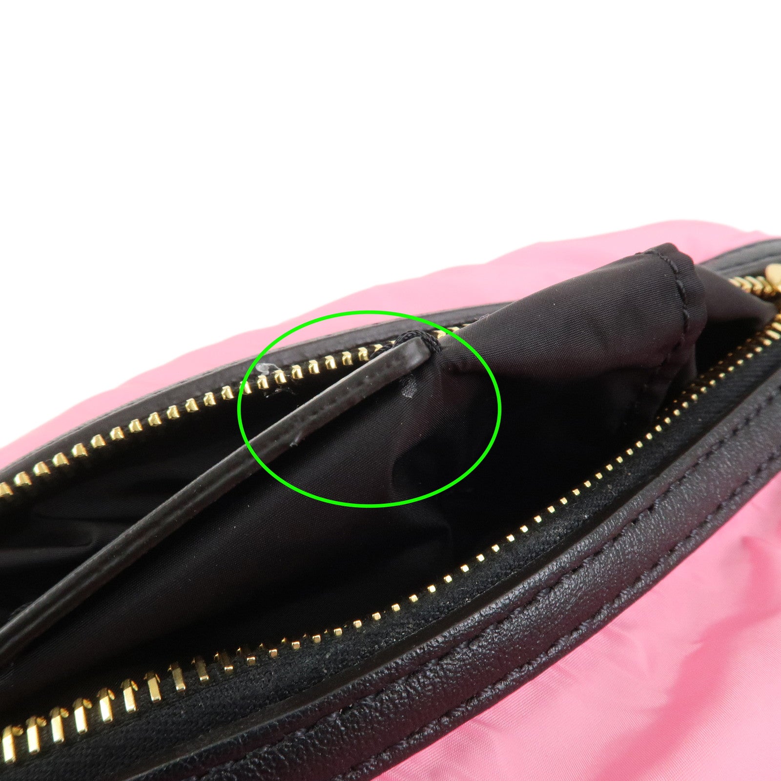 MONCLER Nylon Leather KEONI Shoulder Bag Crossbody Bag Pink Black