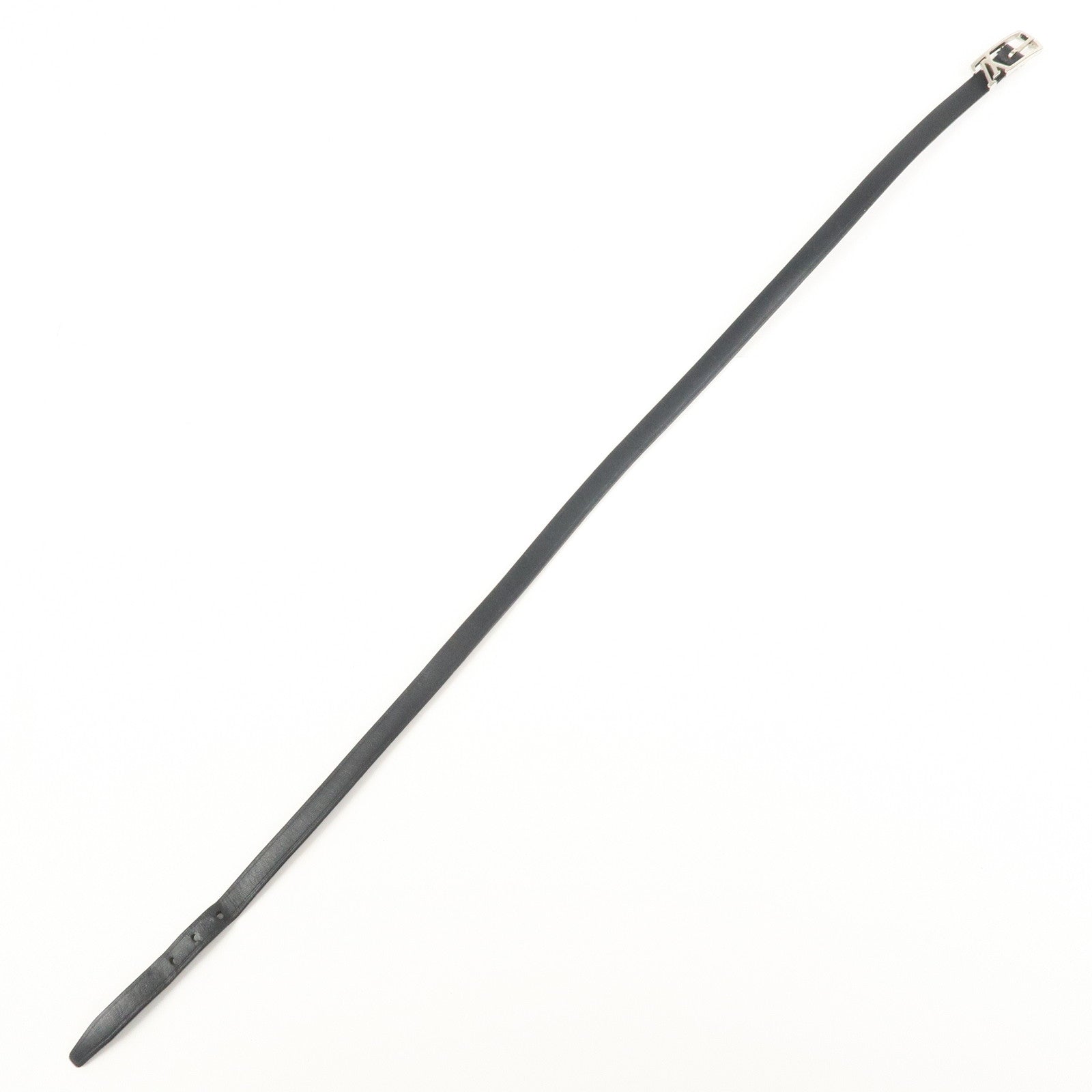 Louis Vuitton Leather Neogram Double Bracelet Black M6257D