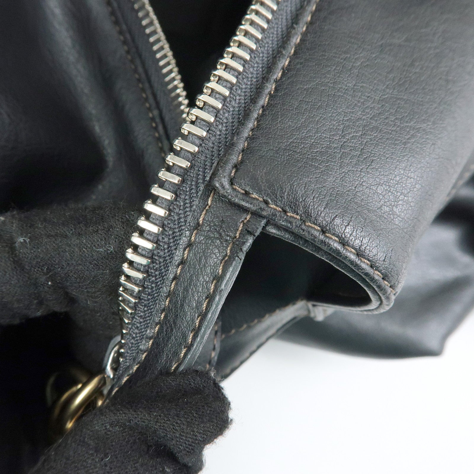 Chloe Eclipse Leather Tote Bag Shoulder Bag Hand Bag Black