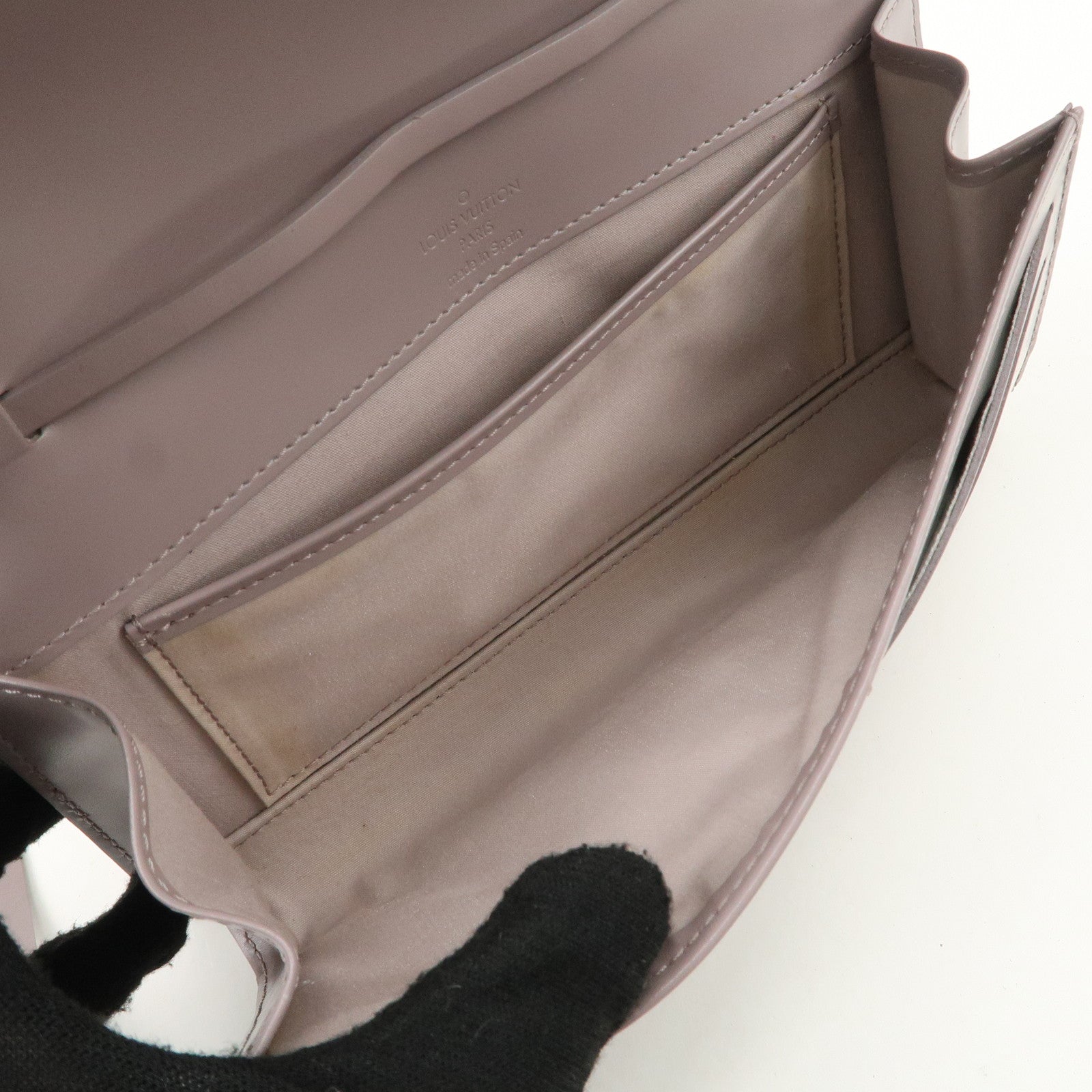 Louis Vuitton Epi Honfleur Hand Bag Shoulder Bag Lilac M5273B Used