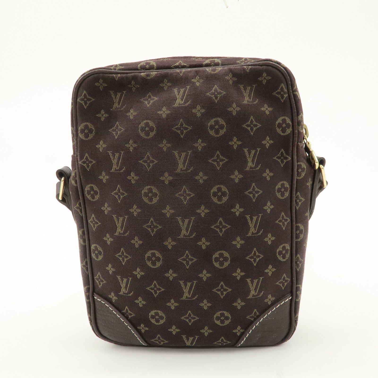 Louis Vuitton Monogram Mini Lin Danube Shoulder Bag Brown M95228
