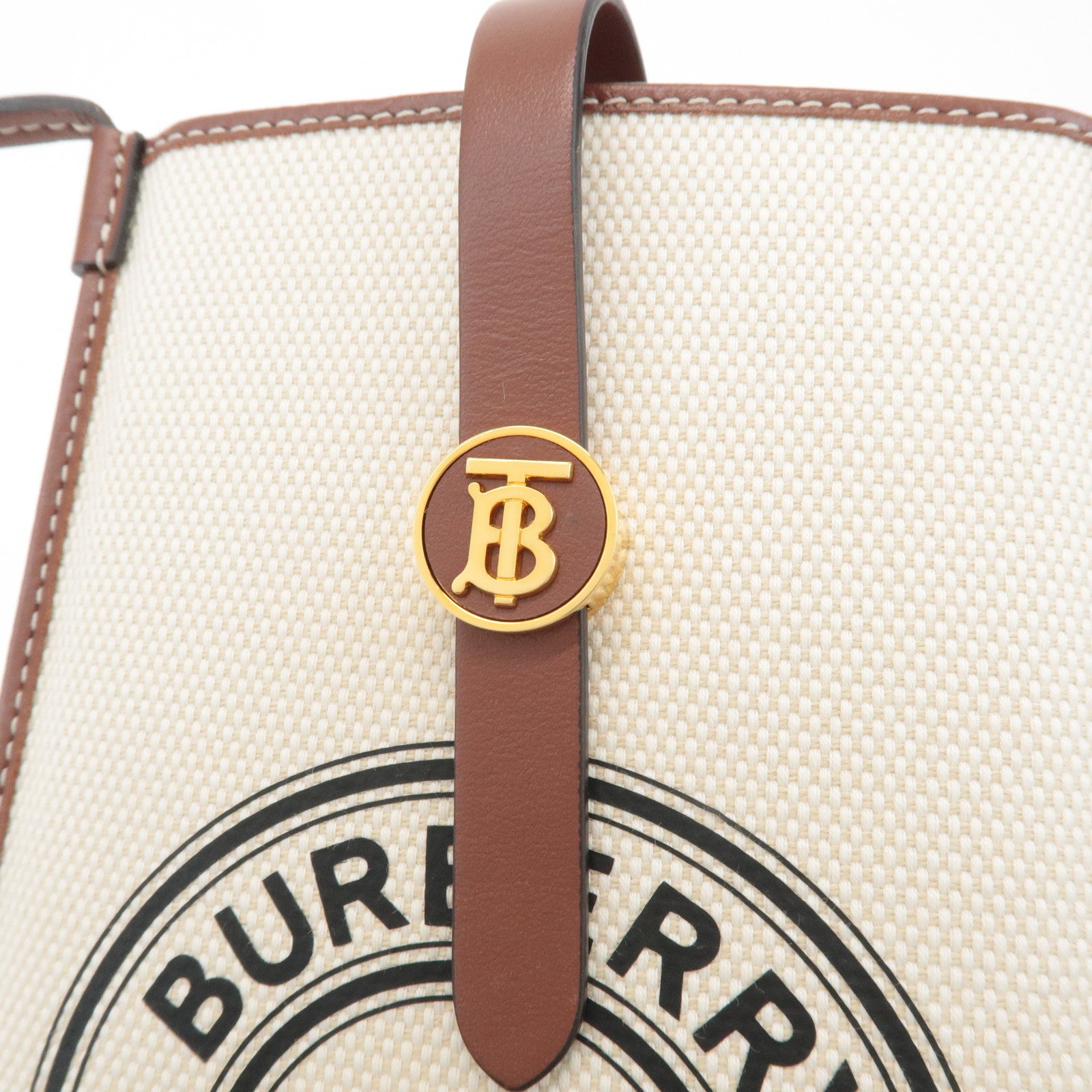 BURBERRY ANNE Phone CB Canvas Leather Smart Phone Shoulder Bag