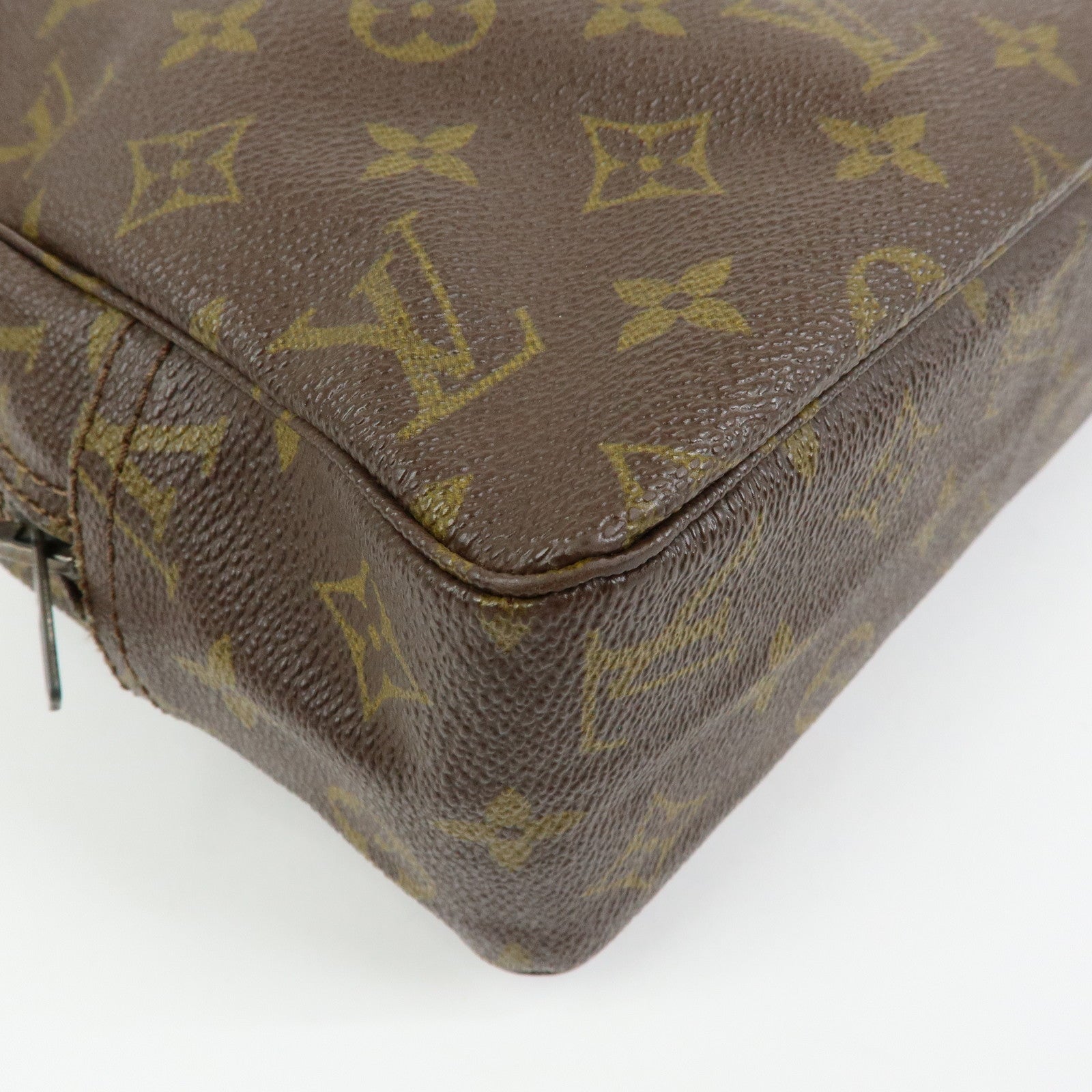 Louis Vuitton Monogram Trousse Toilette 28 Pouch Brown M47522