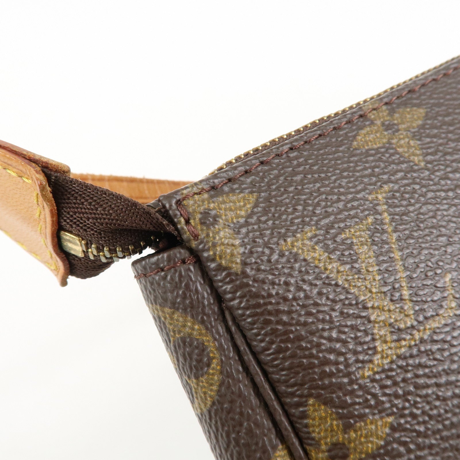 Louis Vuitton Monogram Pochette Accessoires Pouch Brown N41206 Used