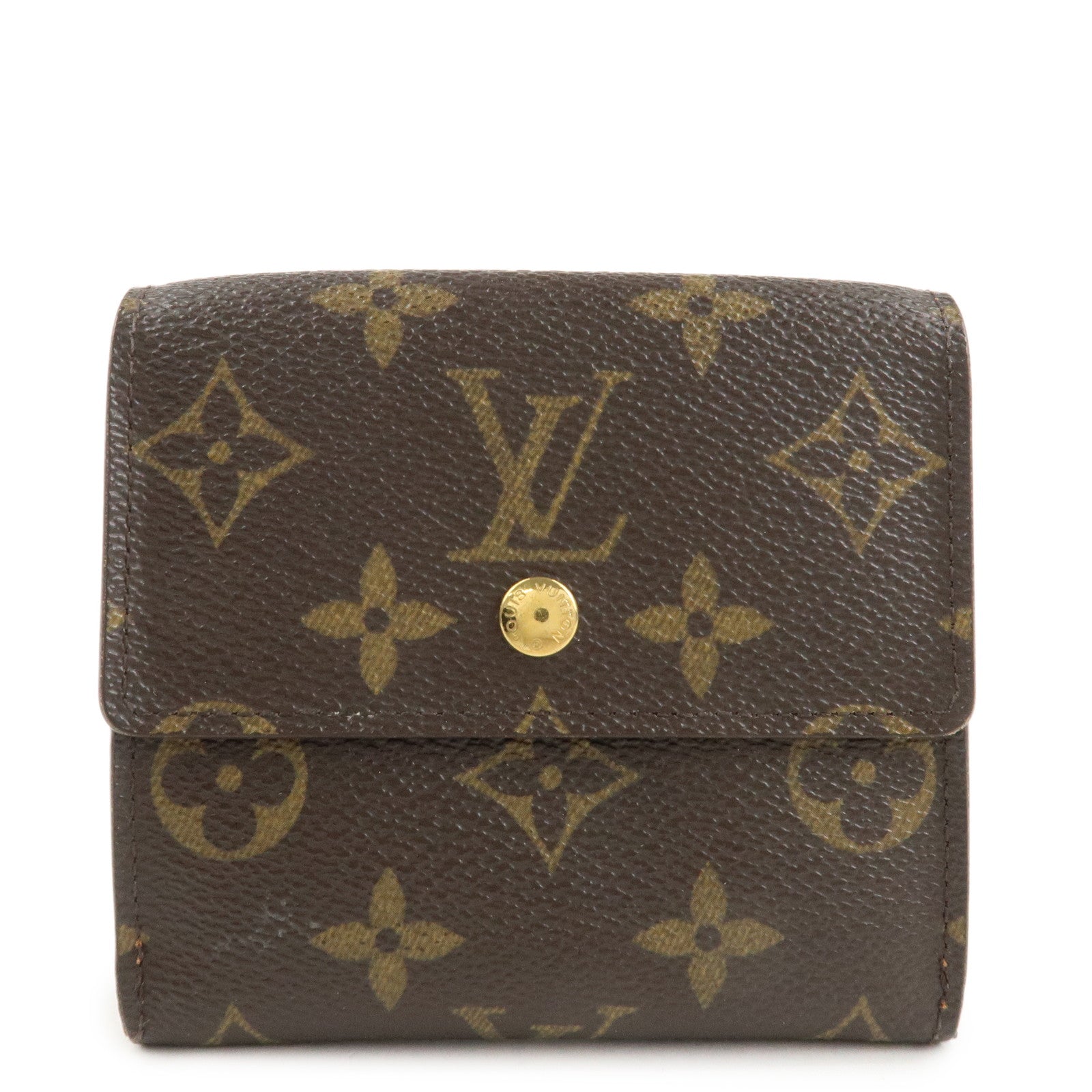 Louis Vuitton Monogram Porte Monnaie Billet Carte Credit M61652 Used