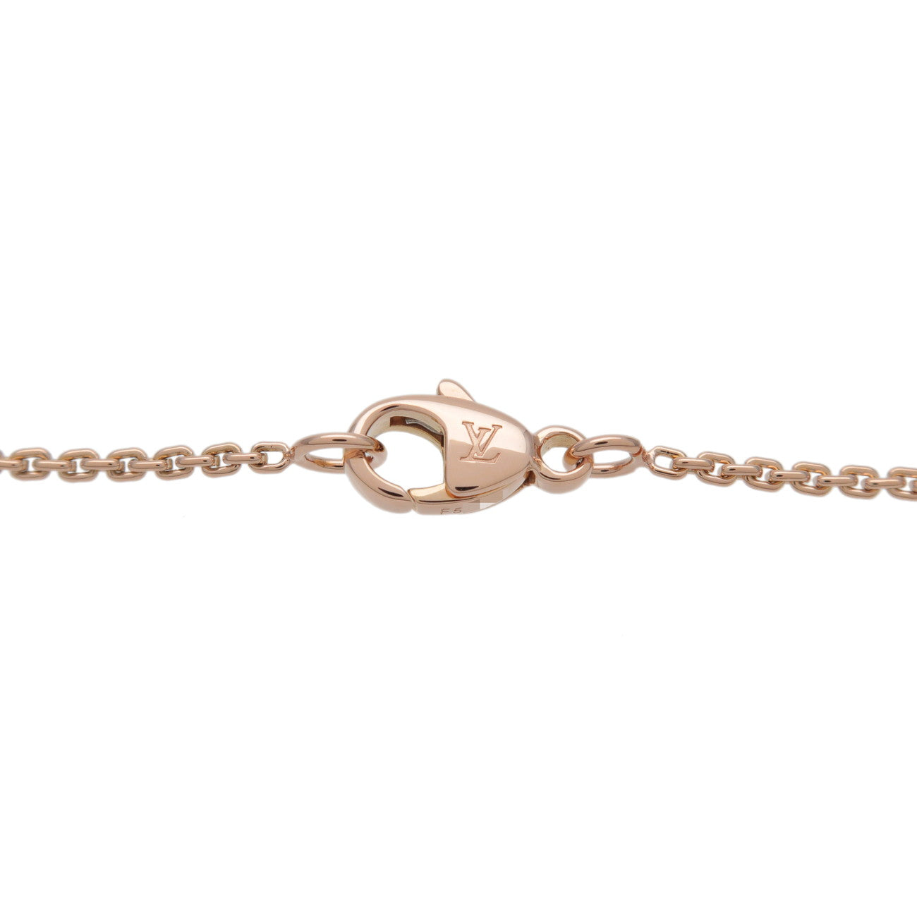 Louis Vuitton Monogram Idylle 1P Diamond Necklace K18PG Q93281