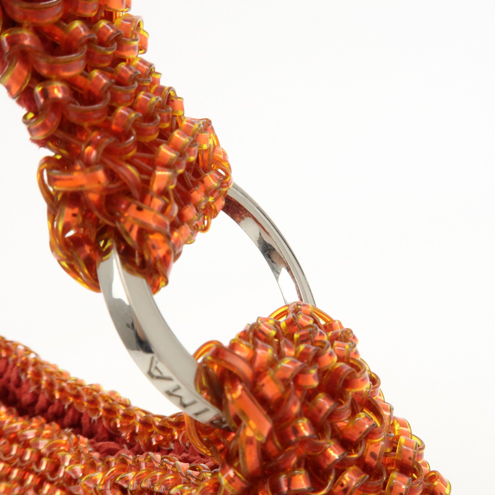 ANTEPRIMA Wire Bag PVC Shoulder Bag Hand Bag Orange