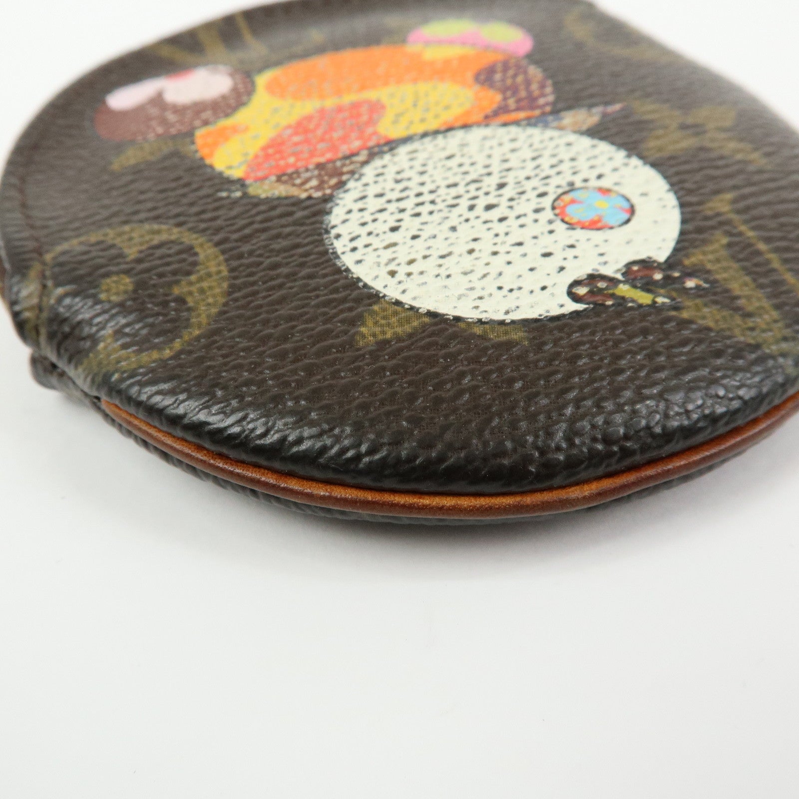 Louis Vuitton Monogram Porte Monnaie Rond Panda Coin Case M61928