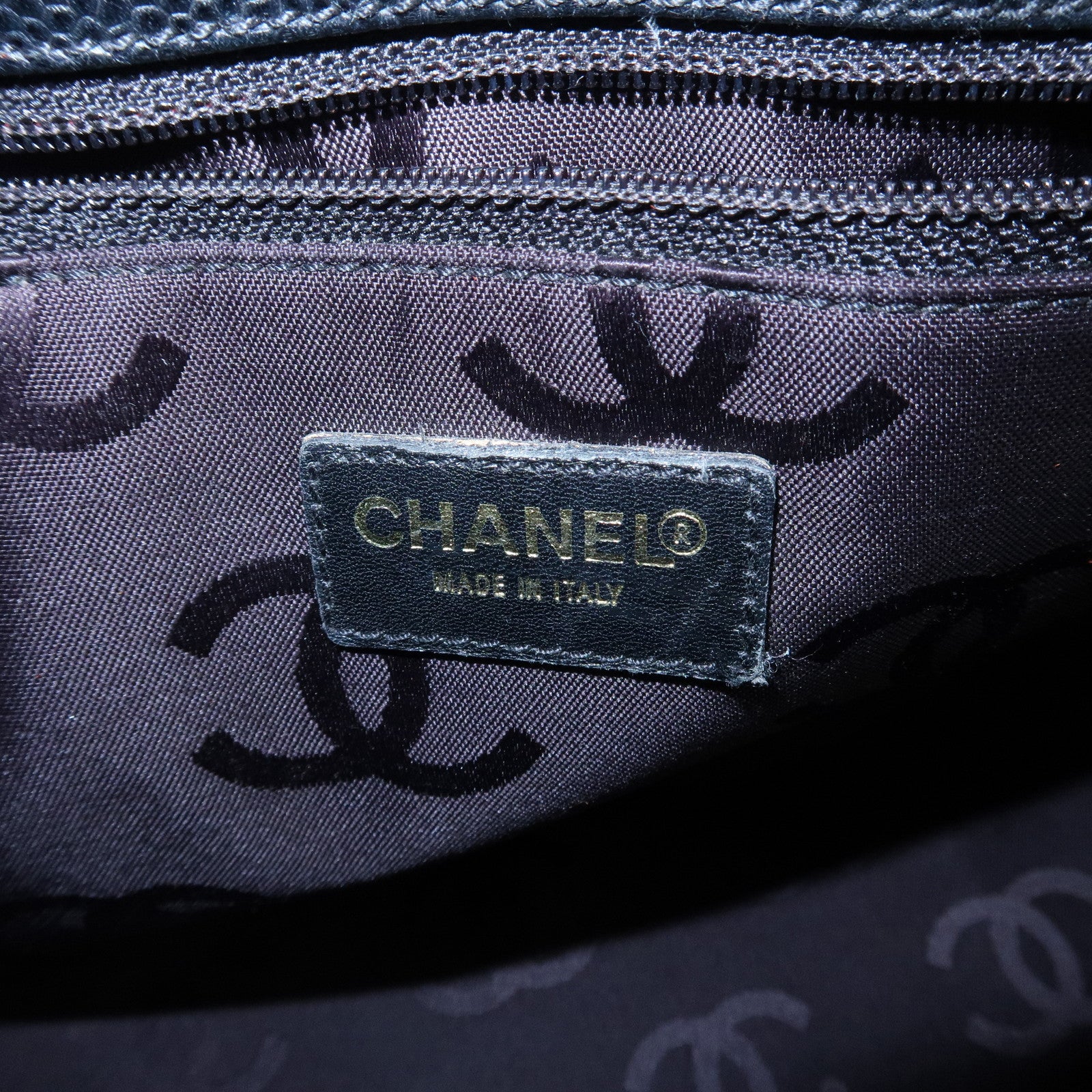 CHANEL COCO Mark Caviarskin Shoulder Bag Hand Bag Black