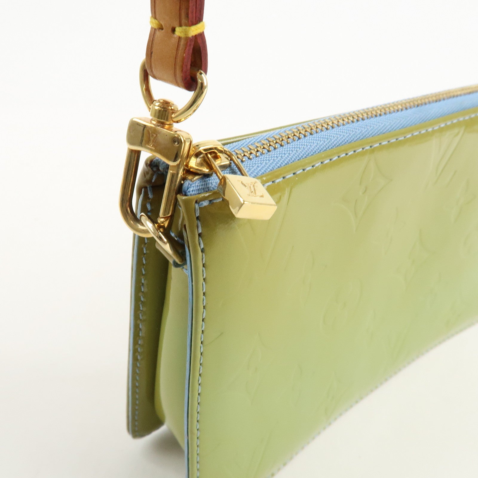 Louis Vuitton Monogram Vernis Lexington Hand Bag Baby Blue M91011