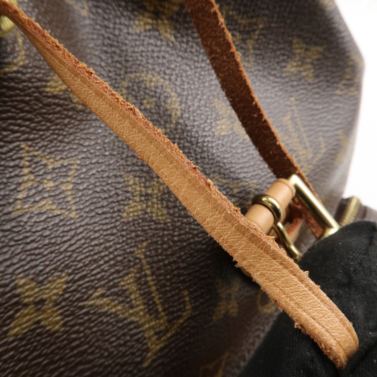 Louis Vuitton Monogram Montsouris MM Back Pack Ruck Sack M51136 Used