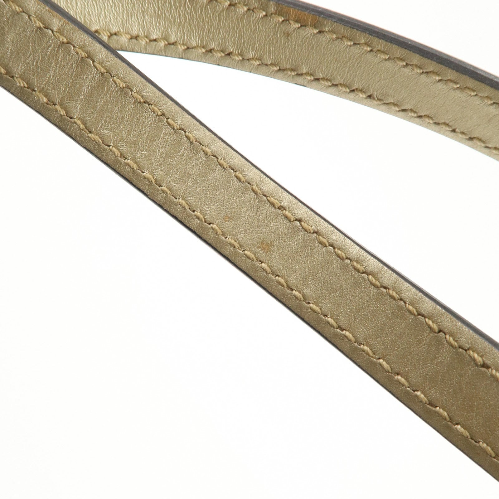 GUCCI Craft Denim Leather Tote Bag Shoulder Bag Blue Gold 348715 Used