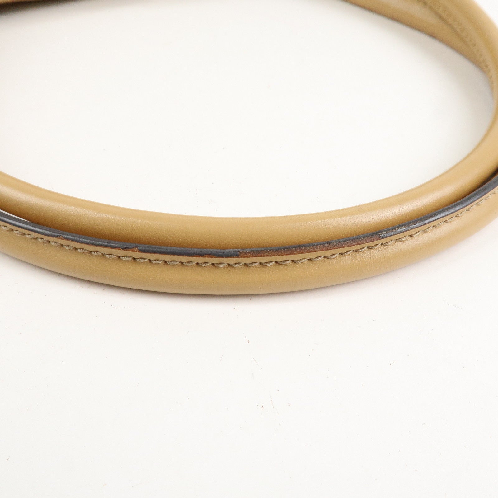 GUCCI Horsebit Sherry GG Canvas Leather Tote Bag Beige 232936 Used