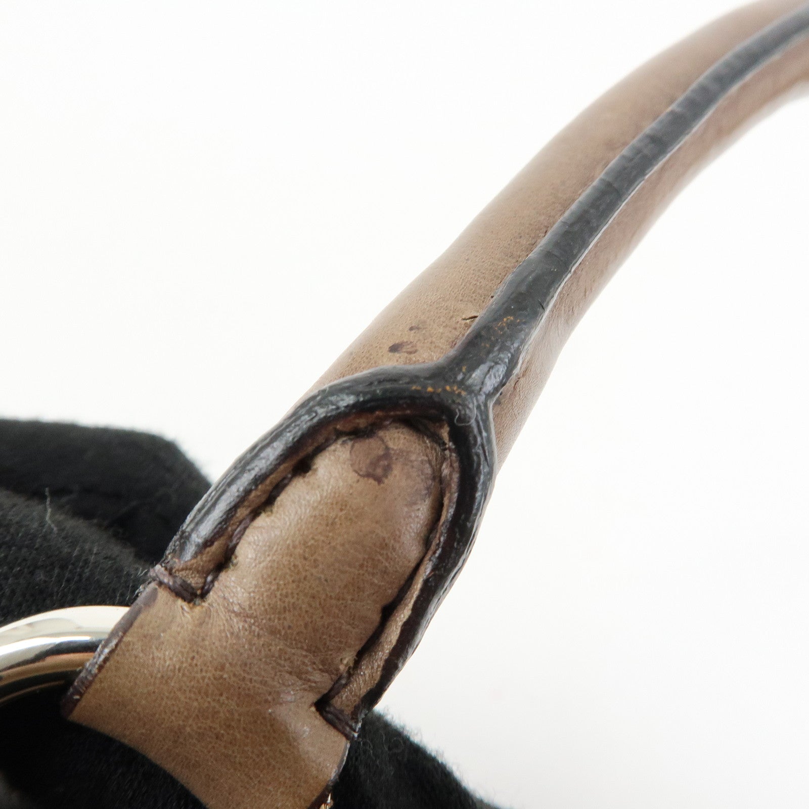 PRADA Logo Leather 2Way Bag Hand Bag Shoulder Bag Brown BL0472