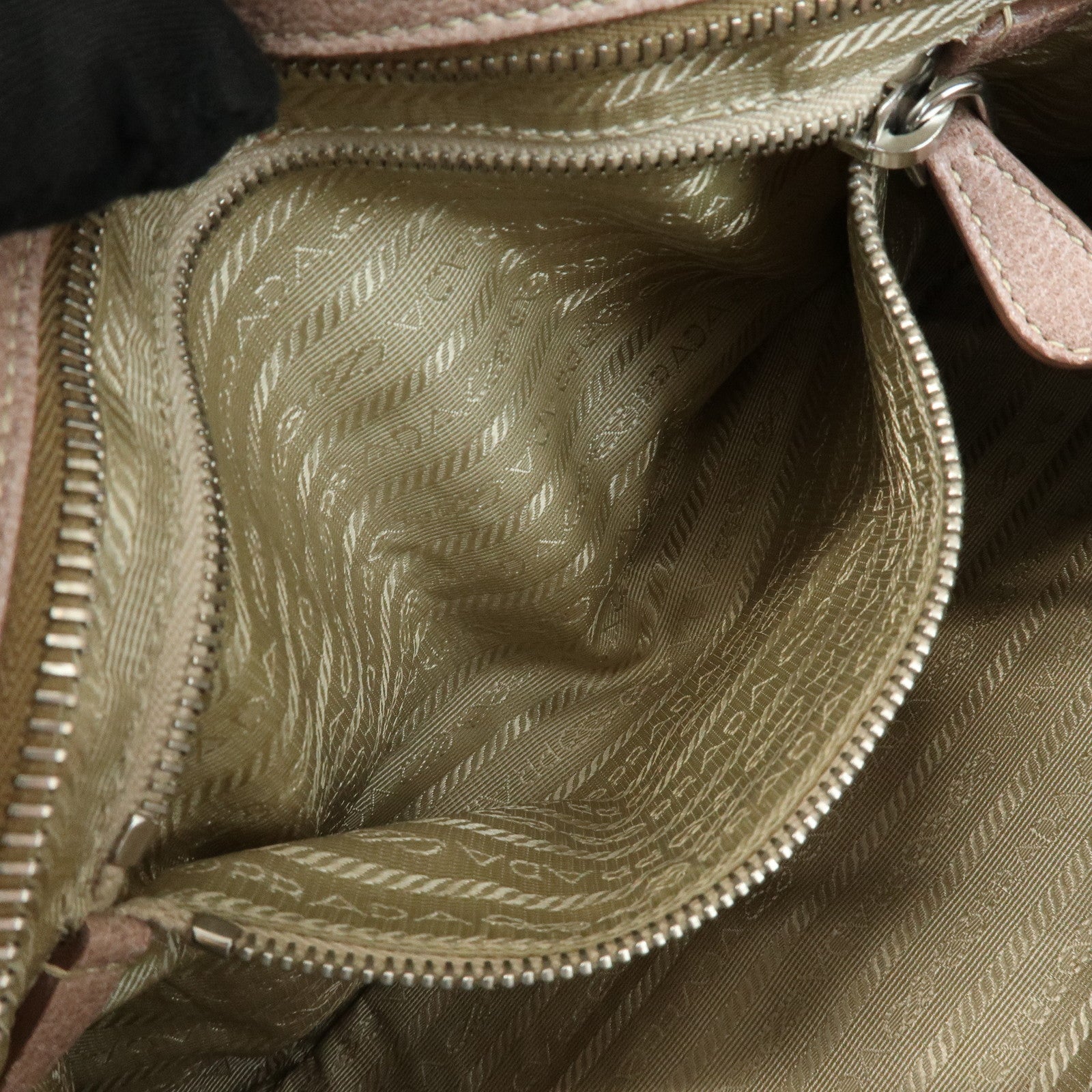 PRADA 2Way Bag Hand Bag Shoulder Bag Pink Beige BN1602