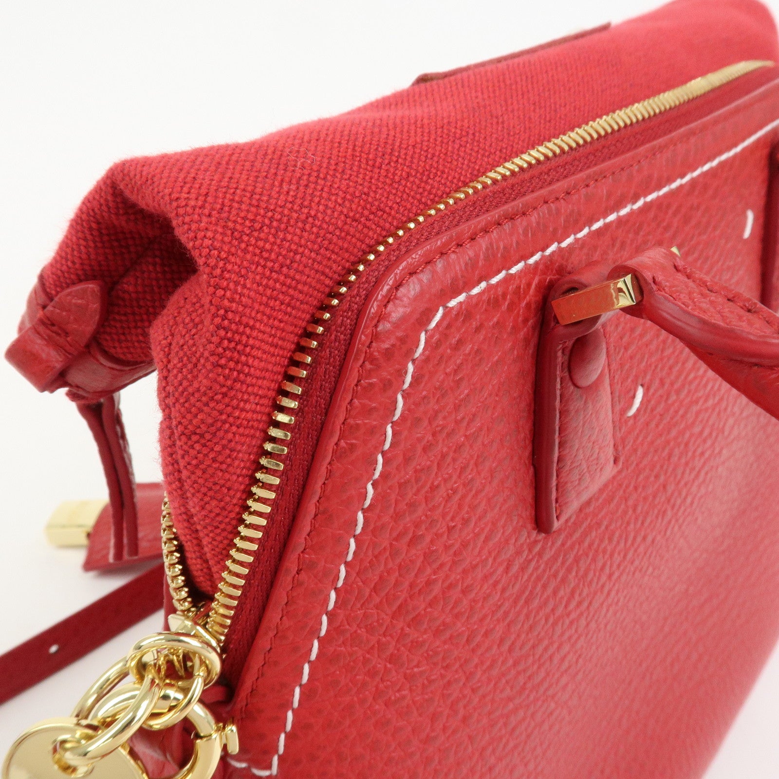 Maison Margiela 5AC Grained Calf Leather 2 Way Red S56WG0082