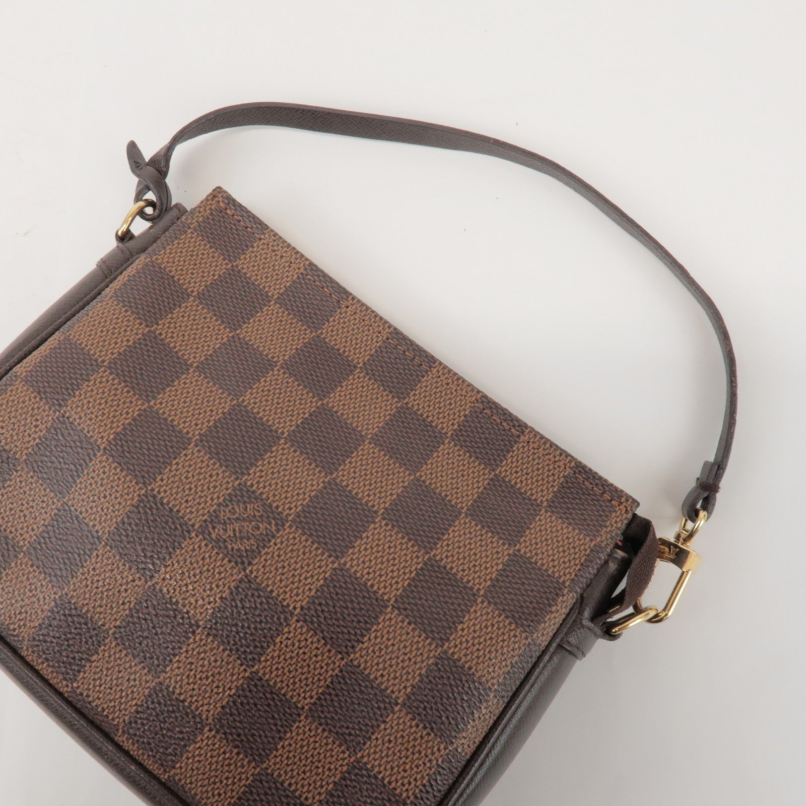 Louis Vuitton Damier Trousse Makeup Accessory Pouch Brown N51982