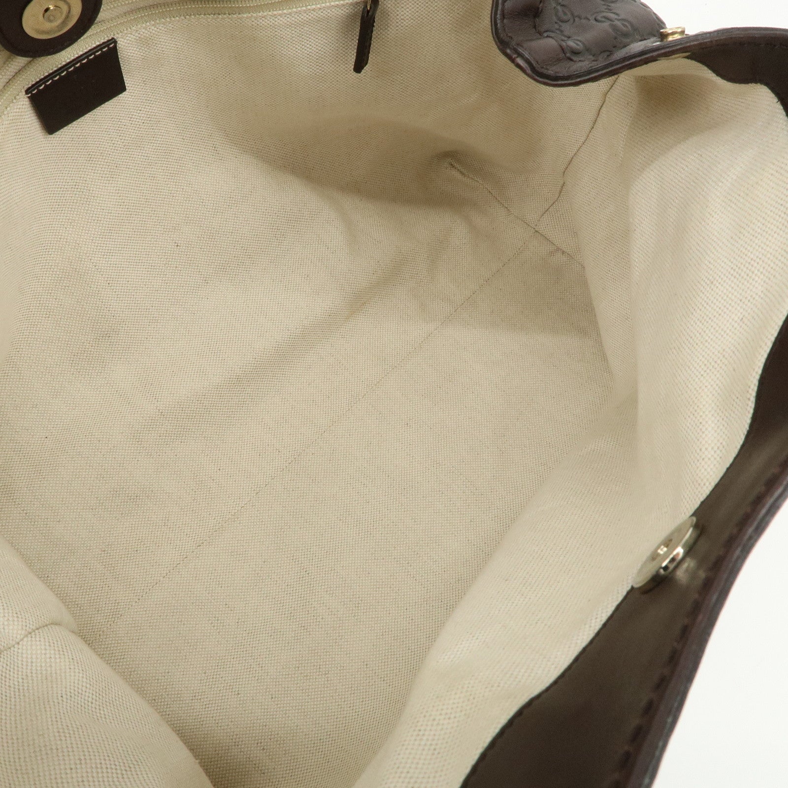 GUCCI Sukey Guccissima Leather Tote Bag Hand Bag Ivory 211944