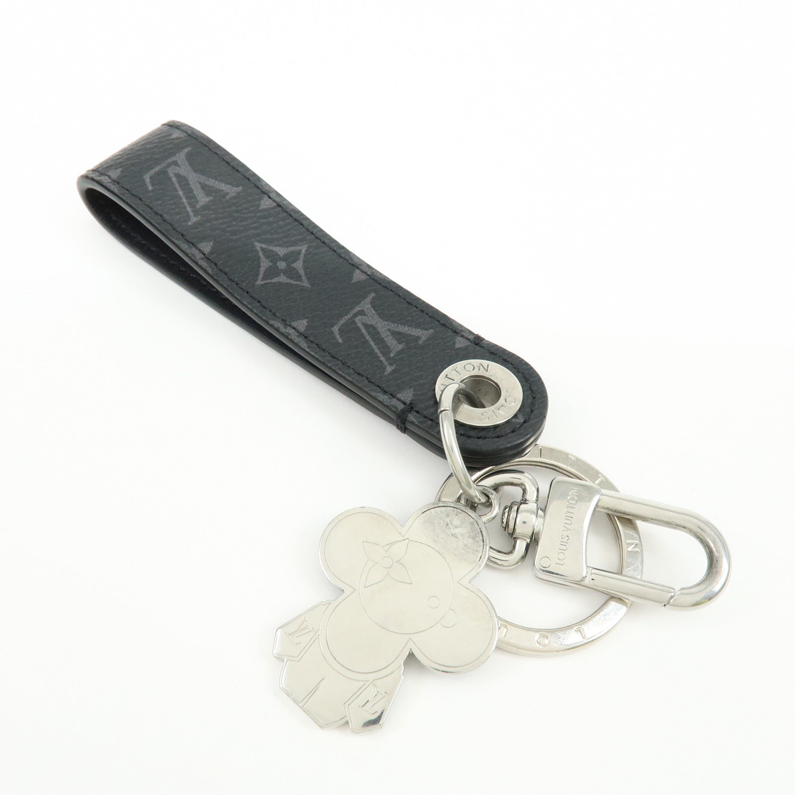Louis Vuitton Monogram Eclipse Dragonne Vivienne Key Charm 01821
