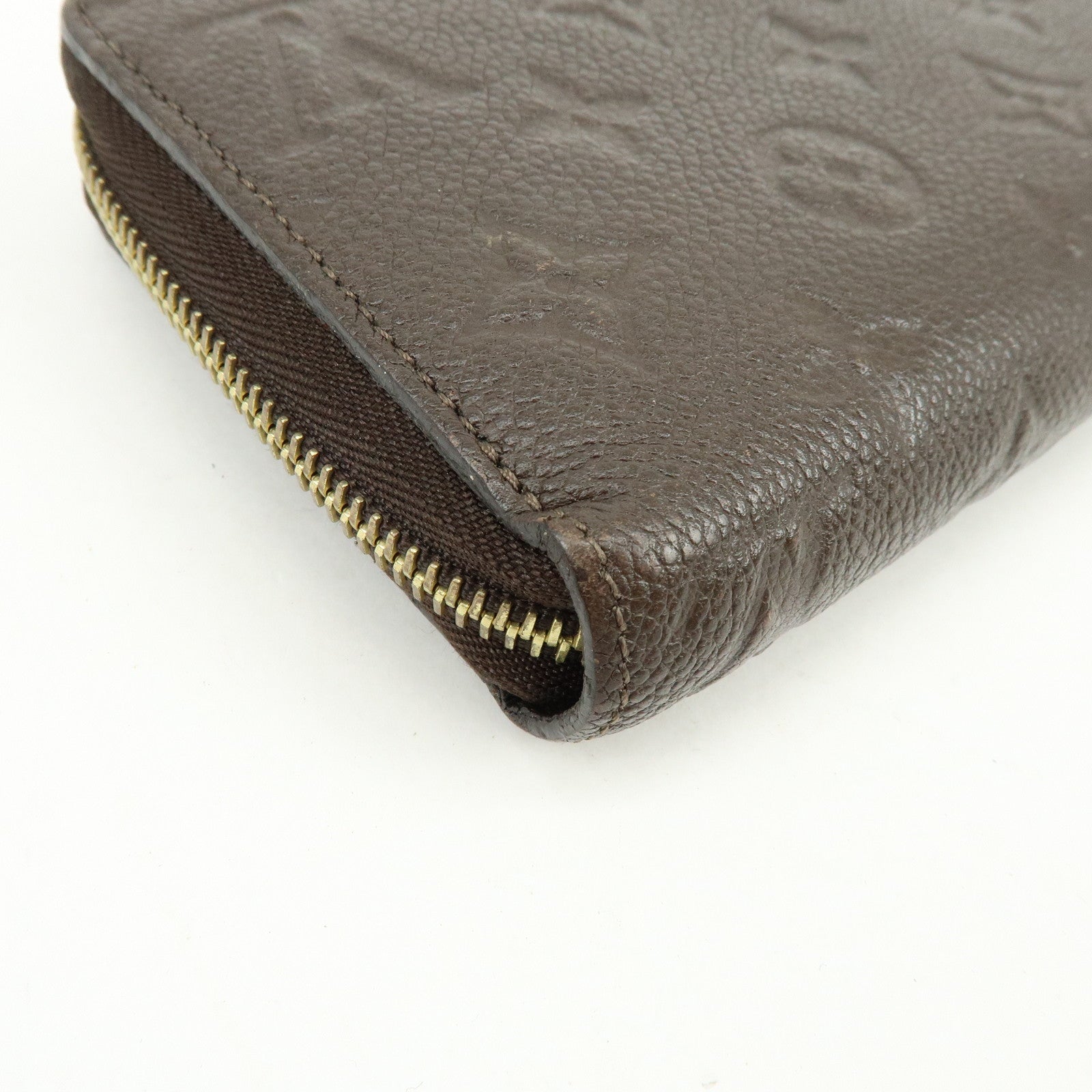 Louis Vuitton Monogram Empreinte Round Zippy Wallet Terre M60548