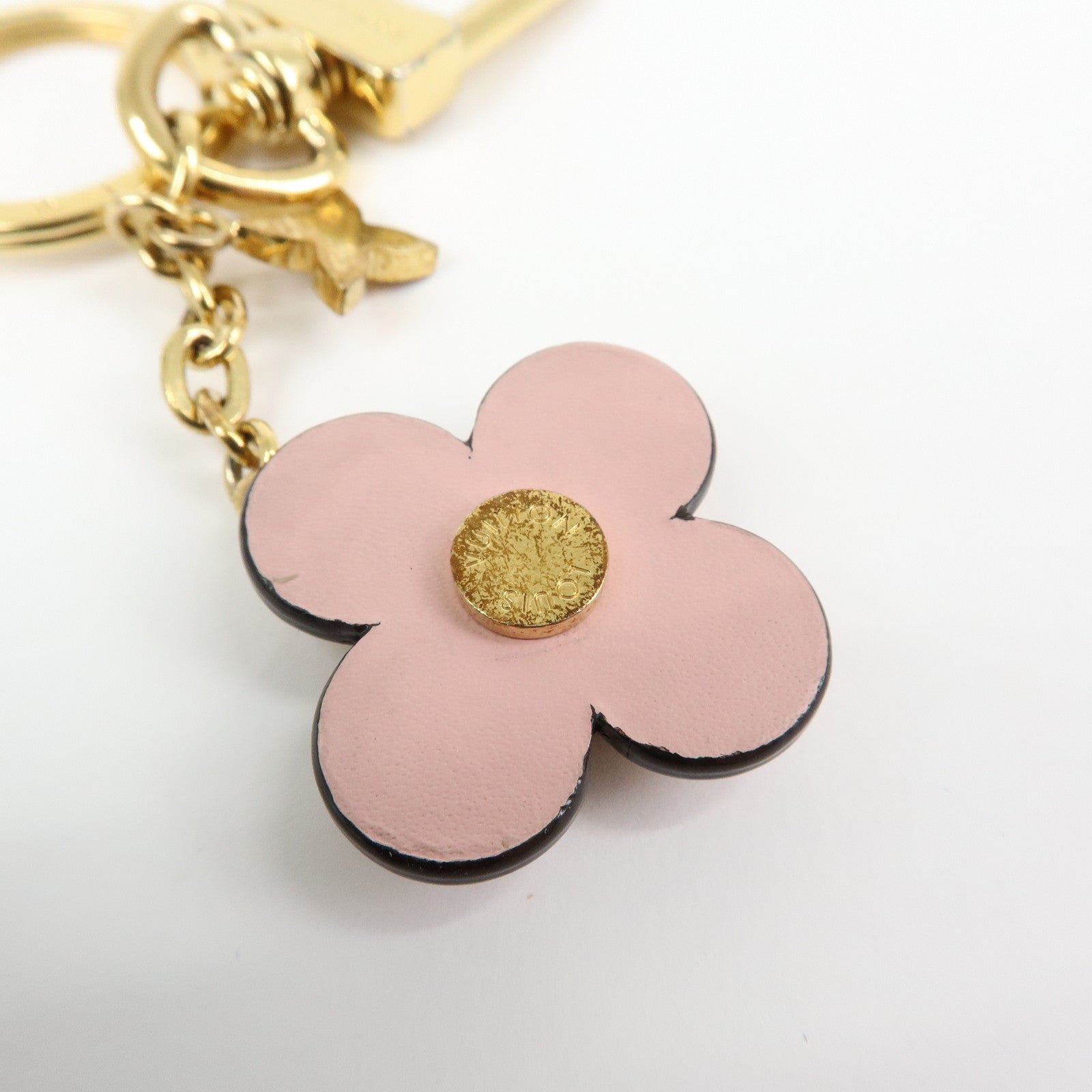 Louis Vuitton Porte Cles Blooming Flower BB Bag Charm Pink M63085