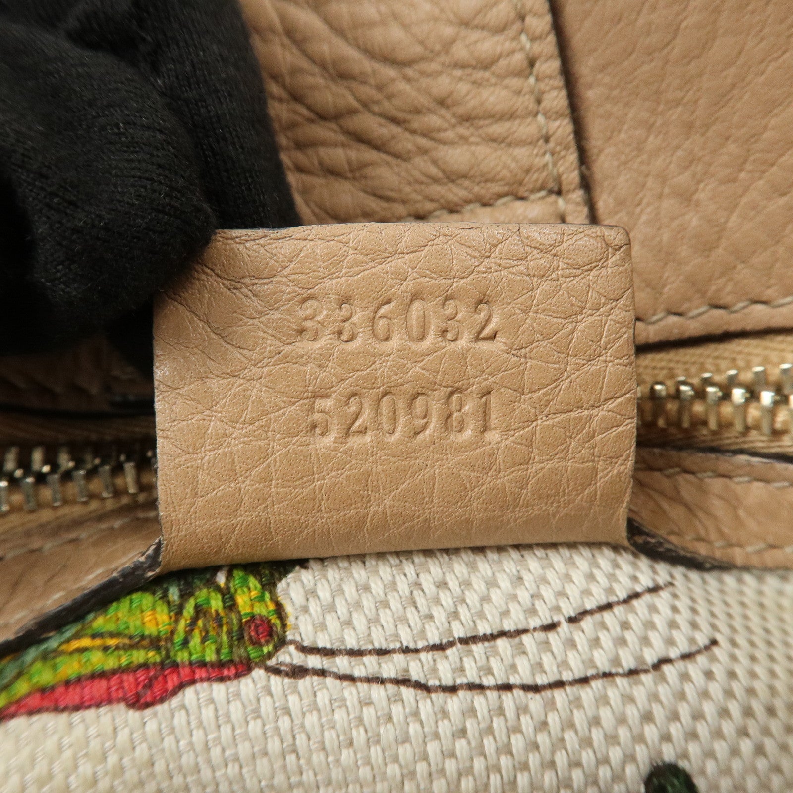 GUCCI Bamboo Leather 2 Way Bag Hand Shoulder Bag Pink Beige 336032