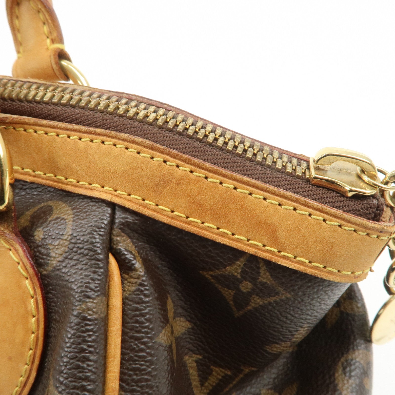 Louis Vuitton Monogram Tivoli PM Hand Bag Shoulder Bag Brown M40143
