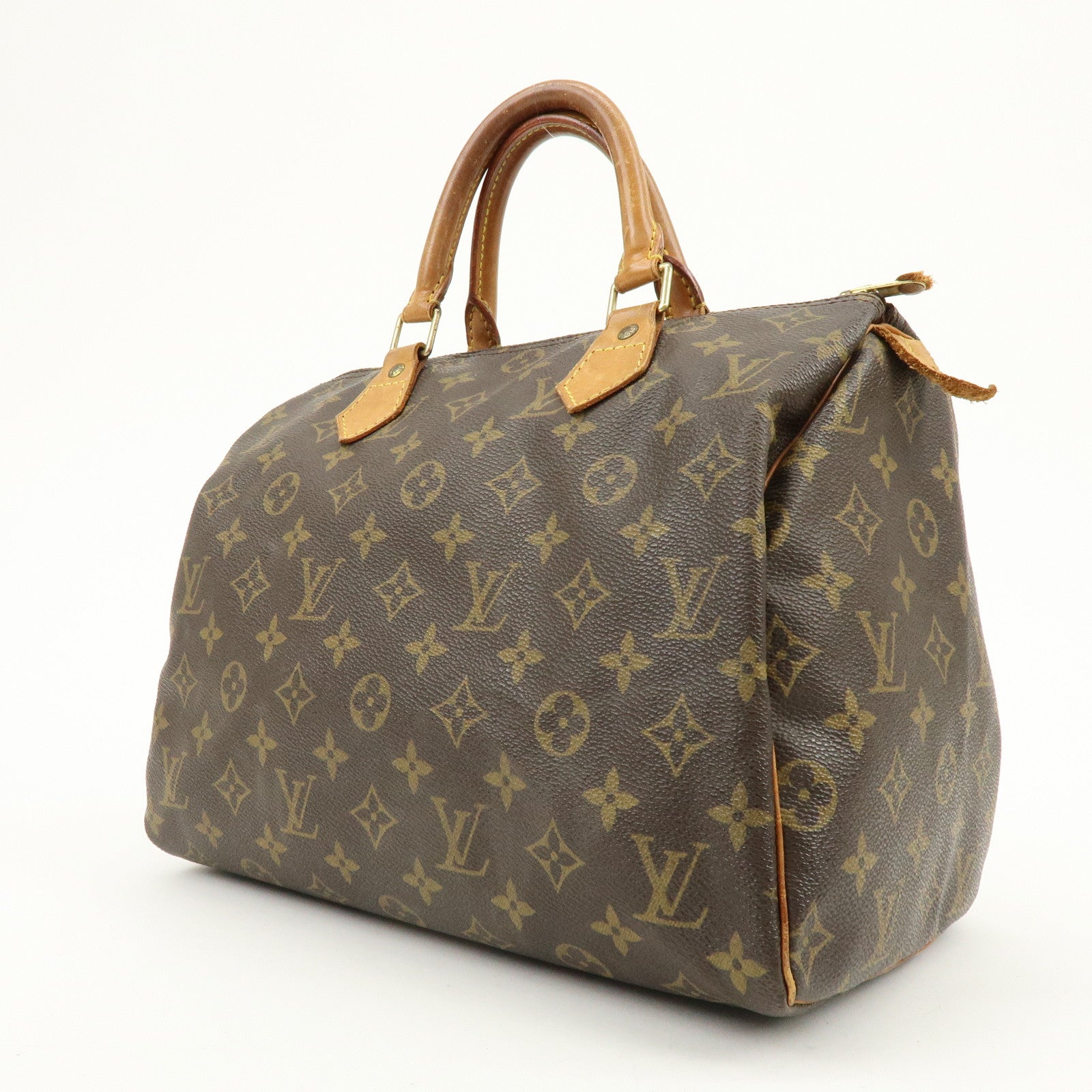 Louis Vuitton Monogram Speedy 30 Boston Bag Hand Bag Brown M41526
