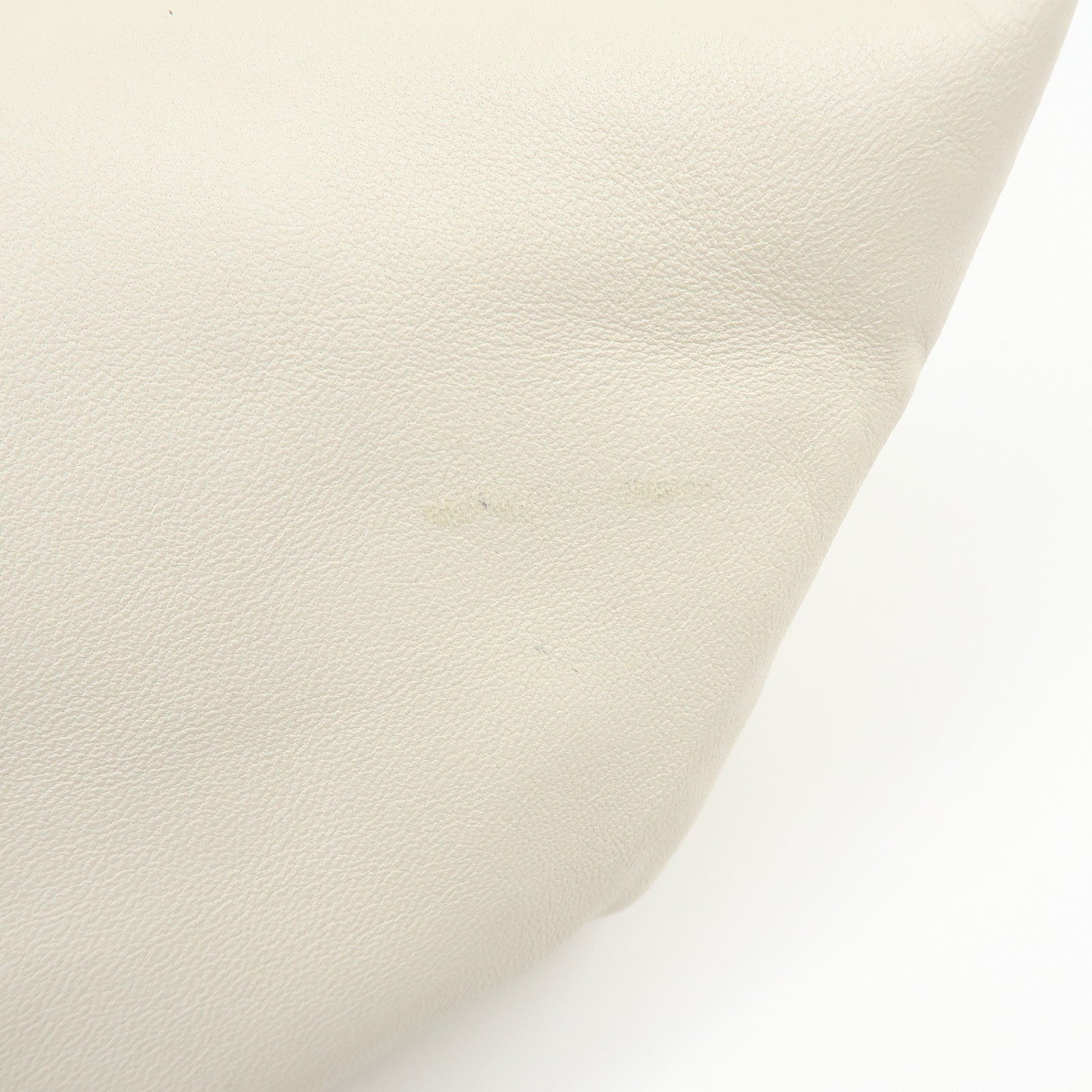 LOEWE Anagram Nappa Aire Leather Hand Bag Tote Bag Ivory