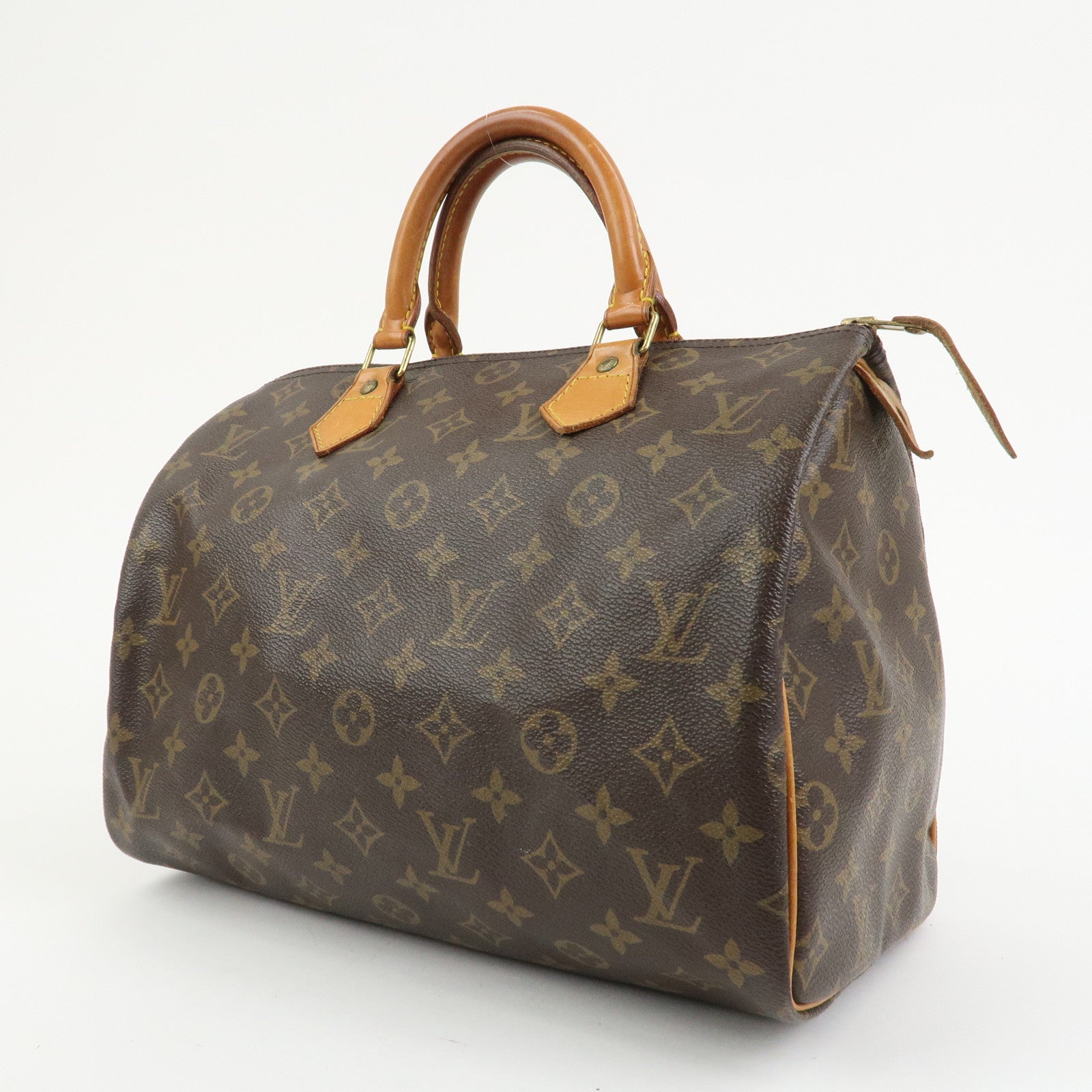 Louis Vuitton Monogram Speedy 30 Boston Bag Hand Bag Brown M41526