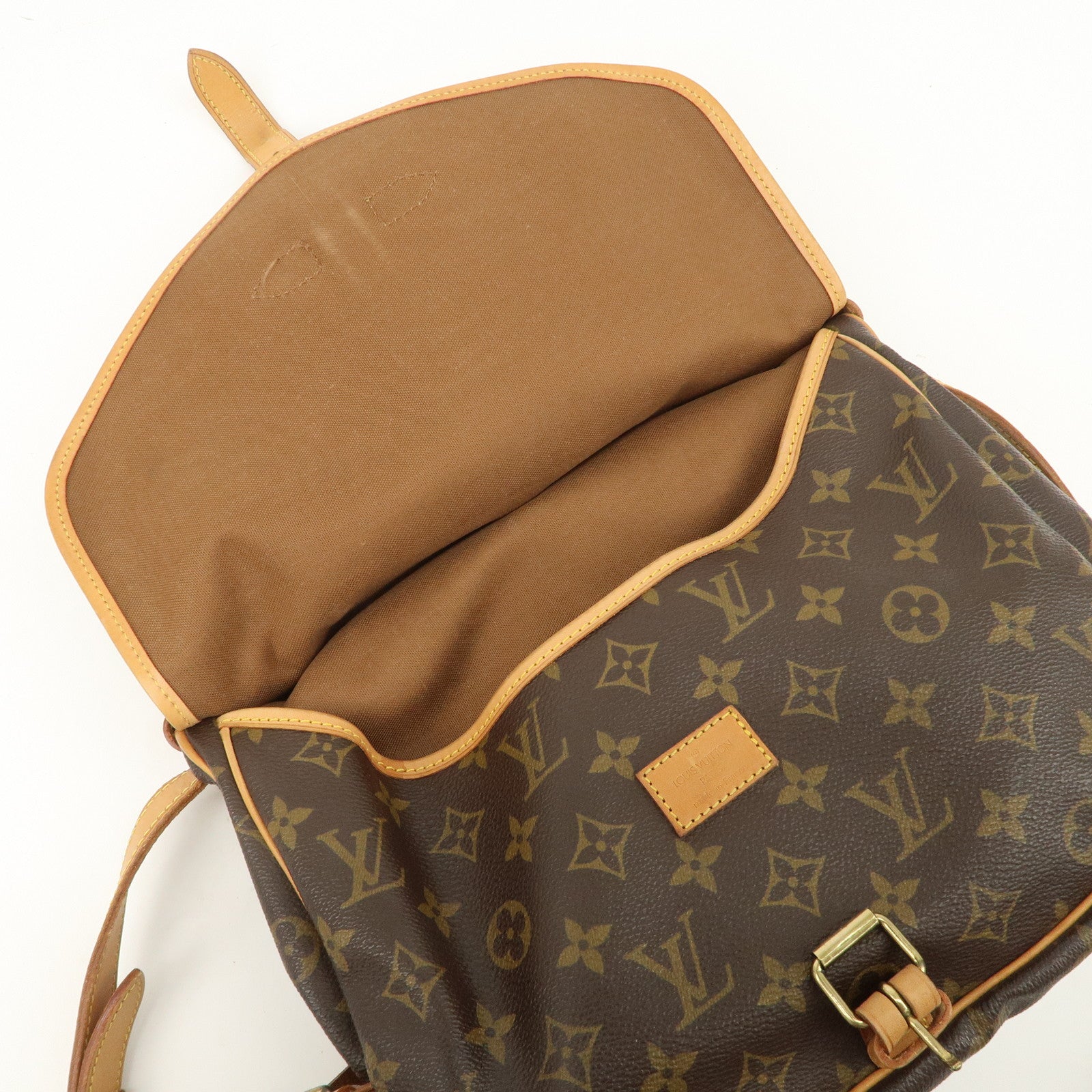 Louis Vuitton Monogram Saumur 30 Shoulder Bag Brown M42256